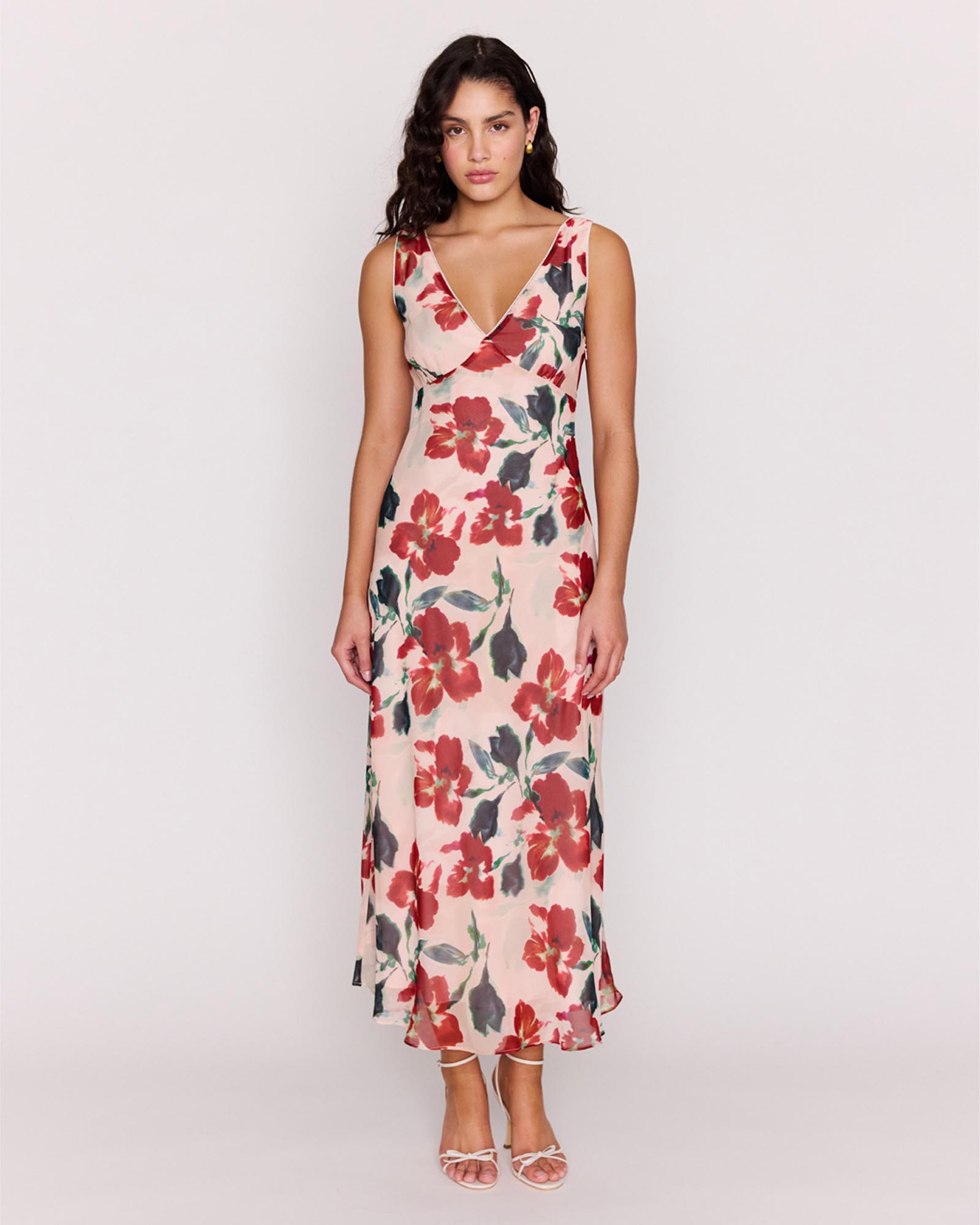 Arabella Bias Midi Dress