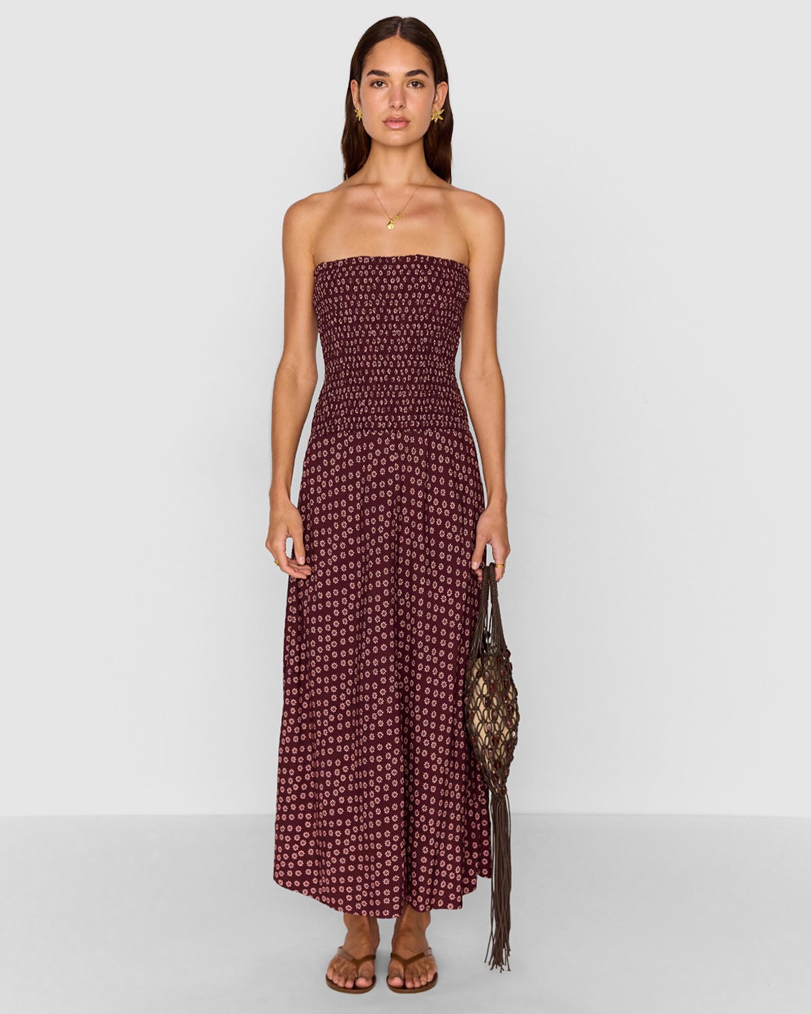Sierra Ruched Maxi Dress