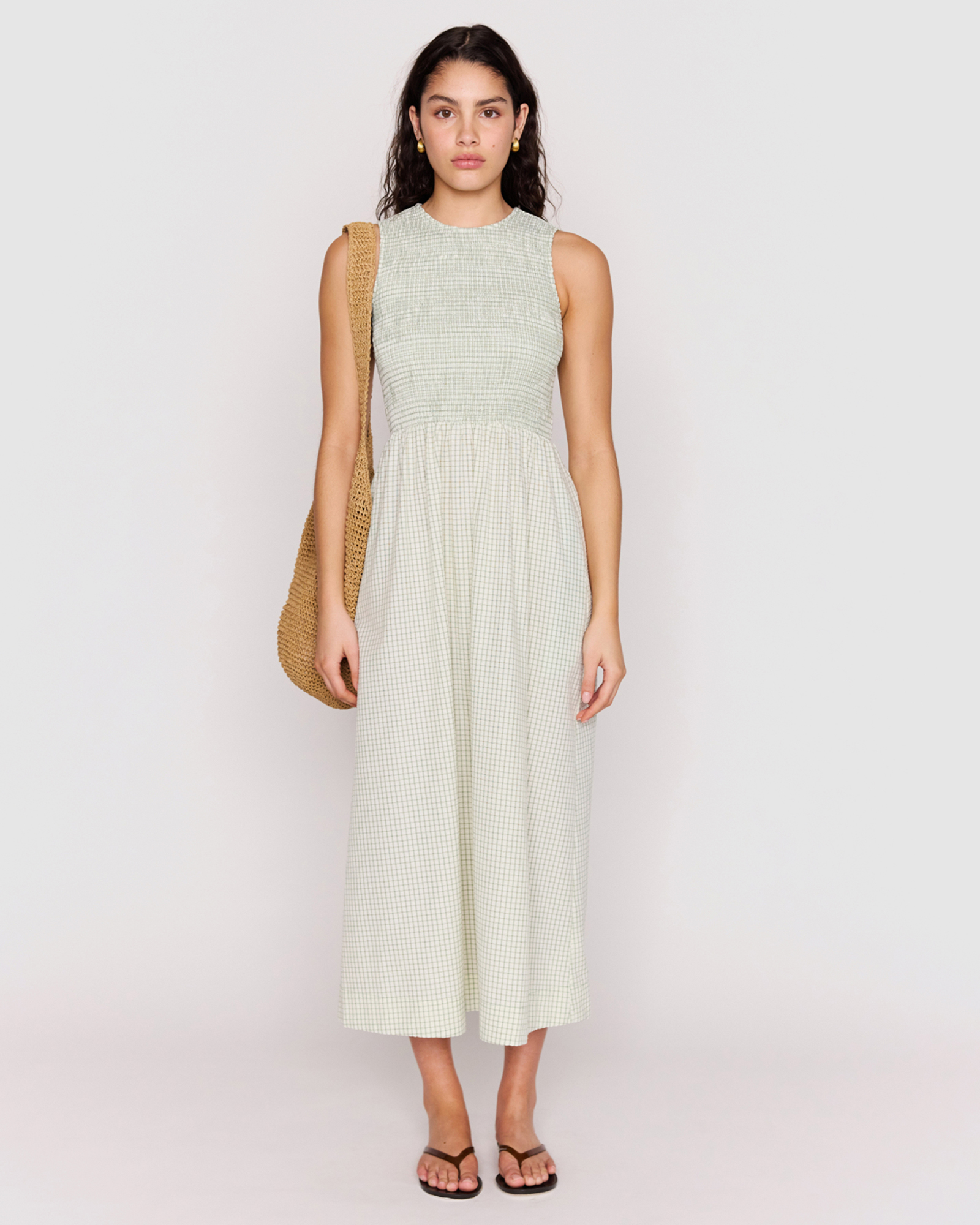 Sabrina Tie Back Midi Dress
