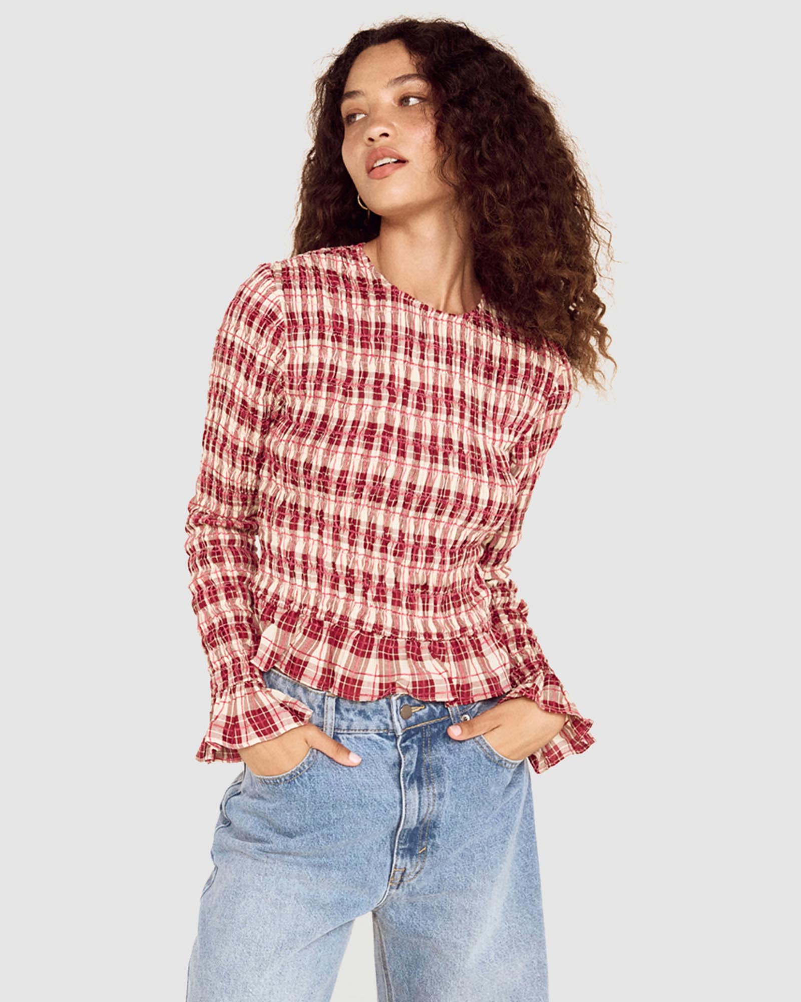 Anouk Shirred Top
