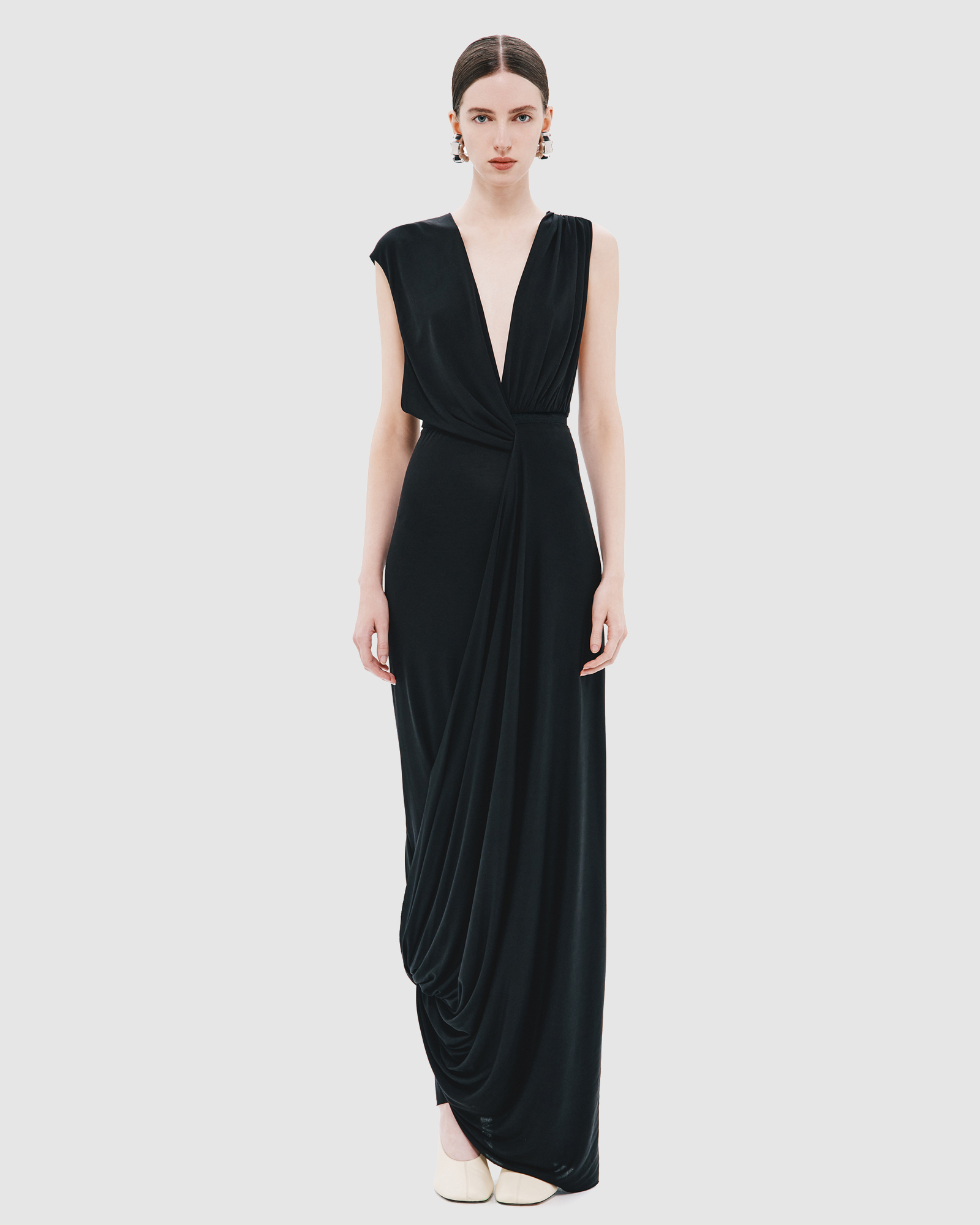 The Pablo Draped Cupro Dress