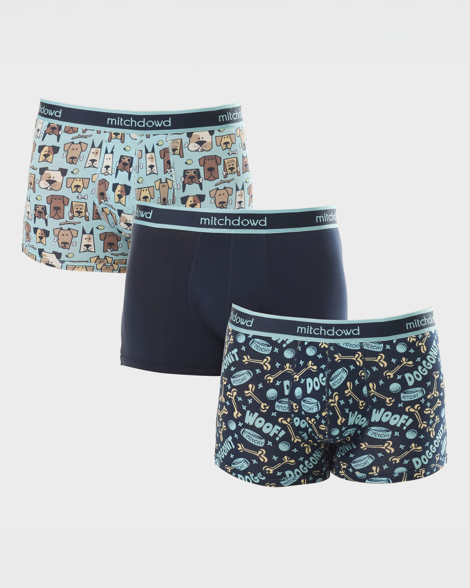 Dog Print Trunk 3 Pack