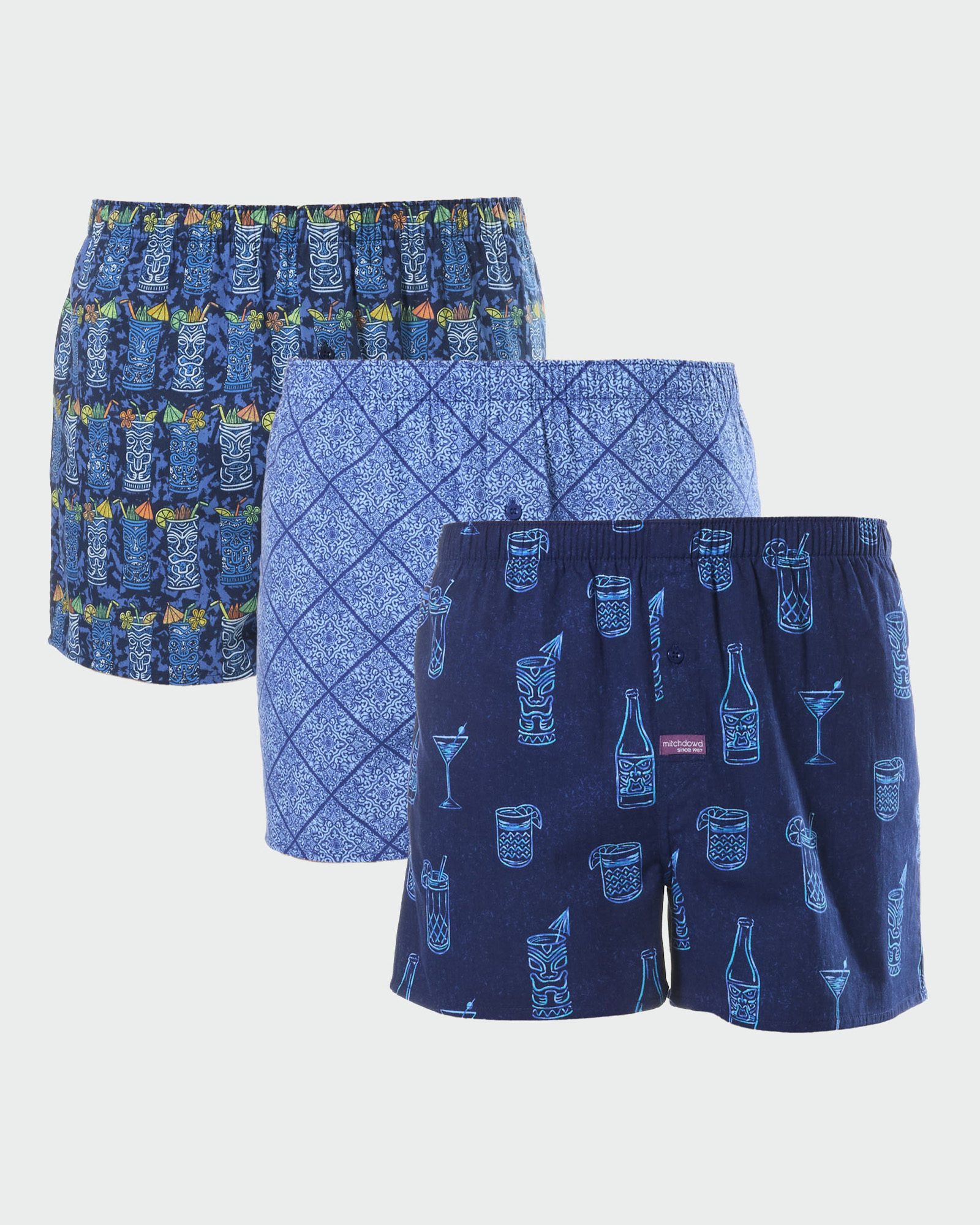 Mitchdowd Mens Comfort Boxer Shorts 3 Pack