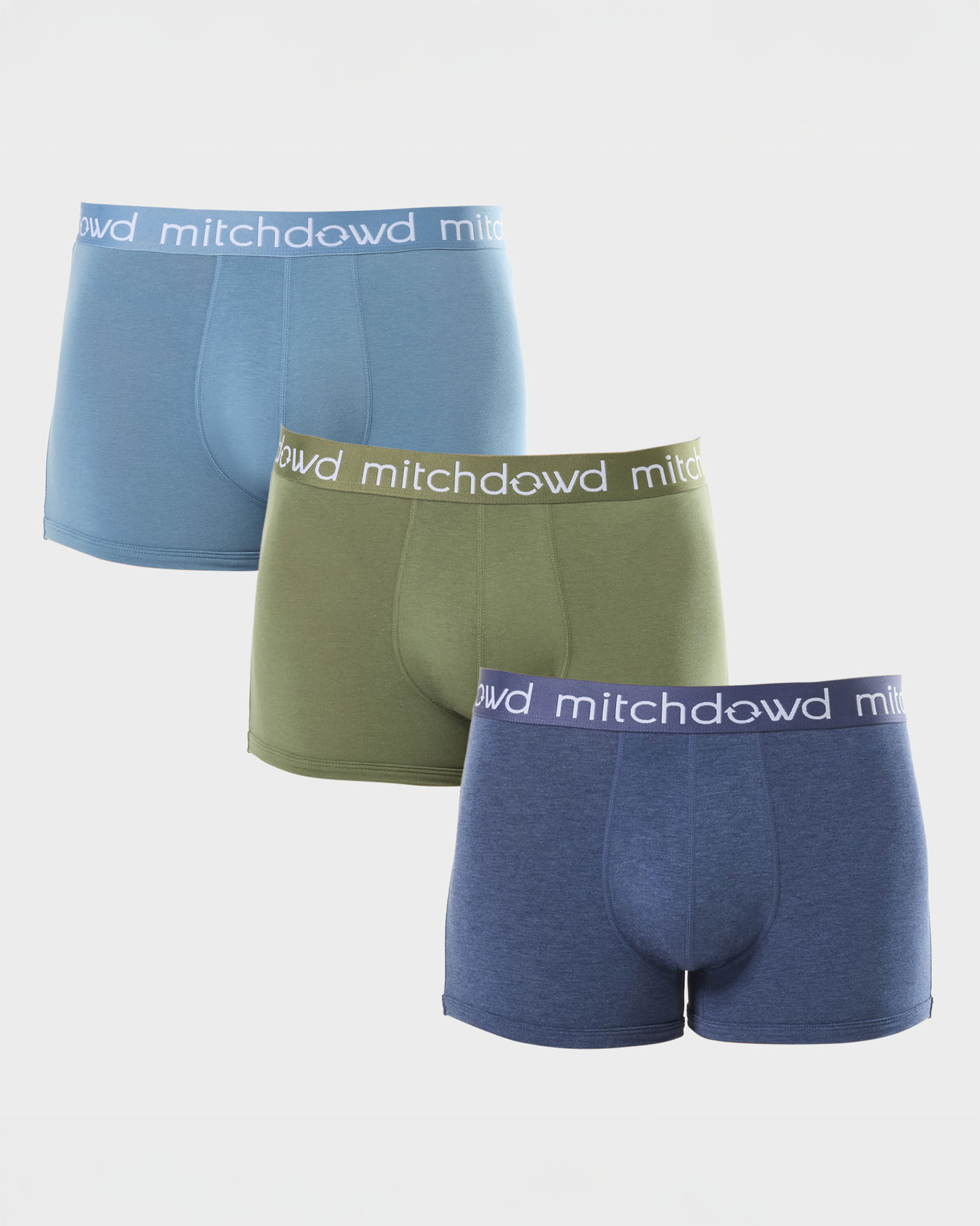 Mens Plain Bamboo Trunk 3 Pack