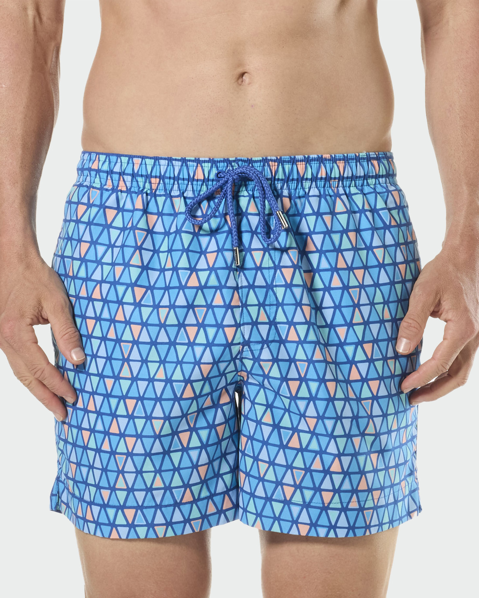 Mitchdowd Ocean Mosaic Blue  Swim Shorts