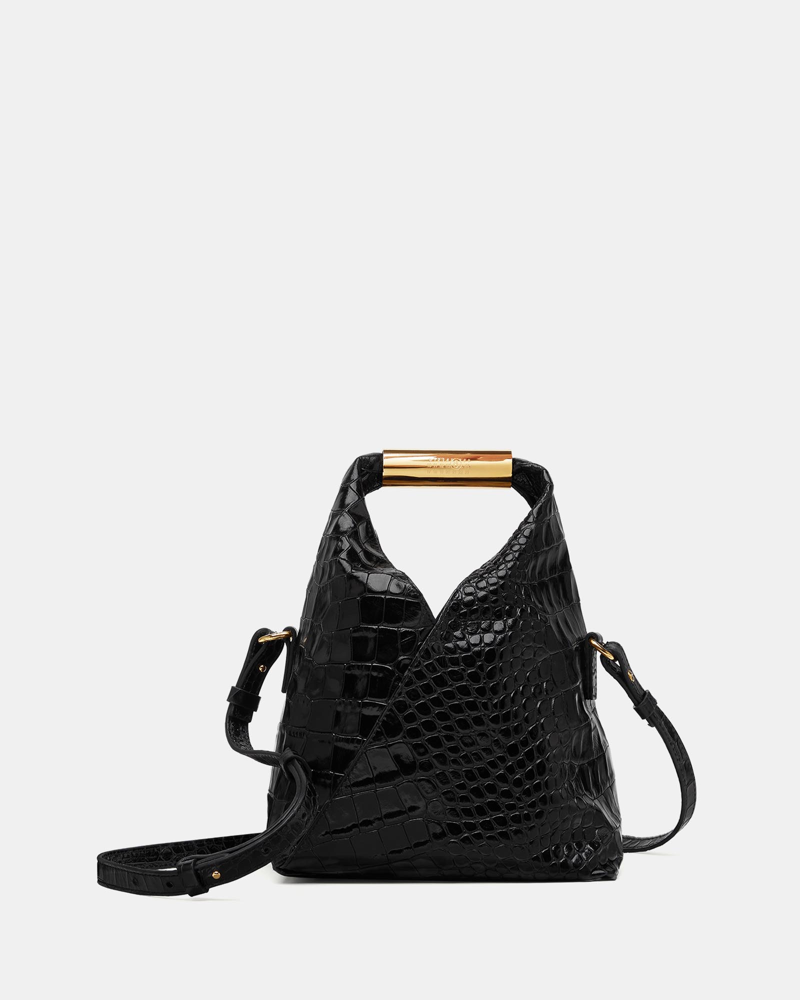 Small Japanese Crossbody Leather and Numeric Logo Bag
