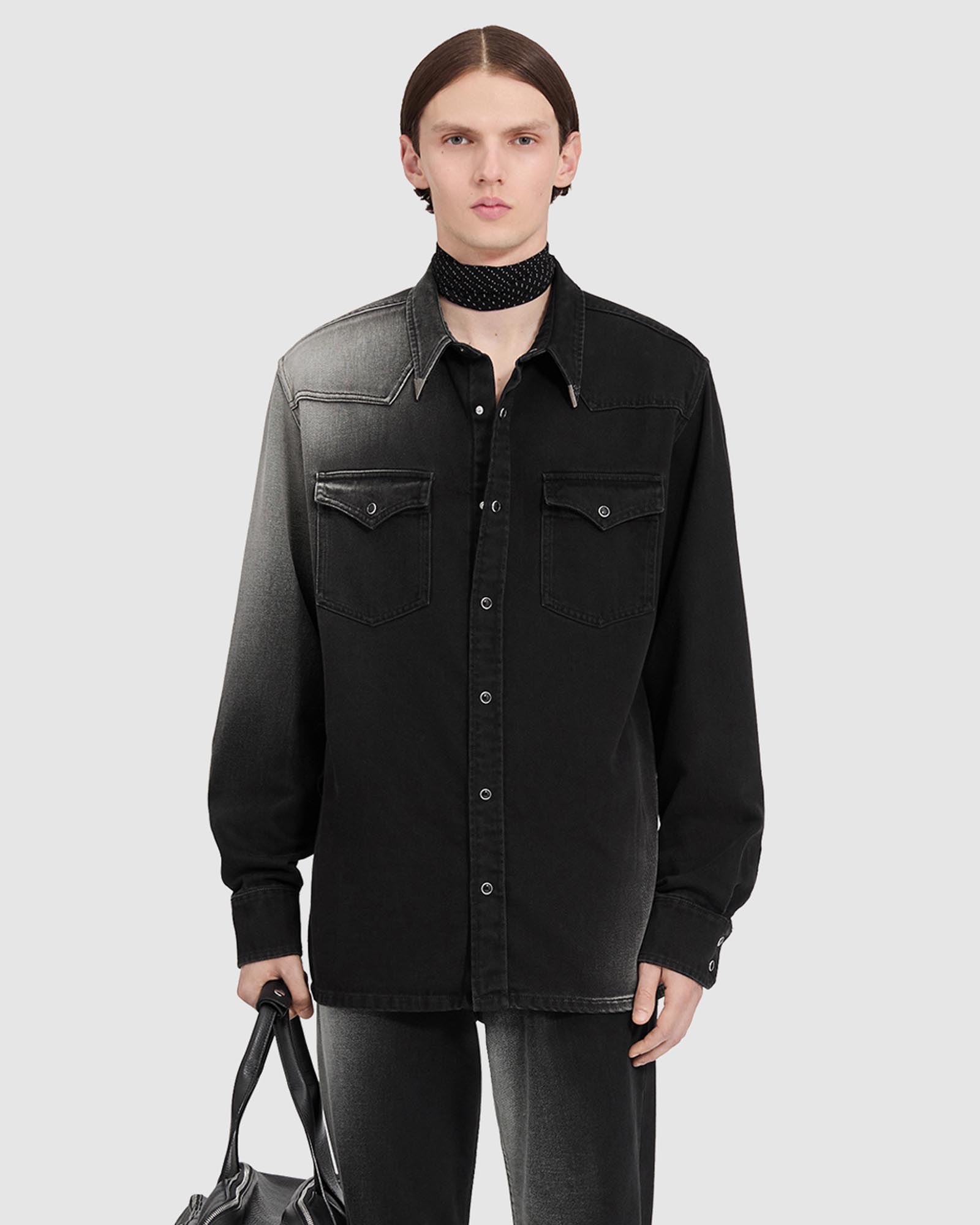 Faded Denim Overshirt
