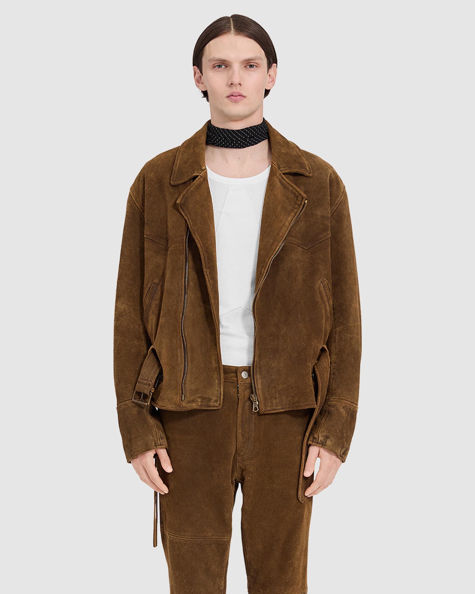 Suede Biker Jacket