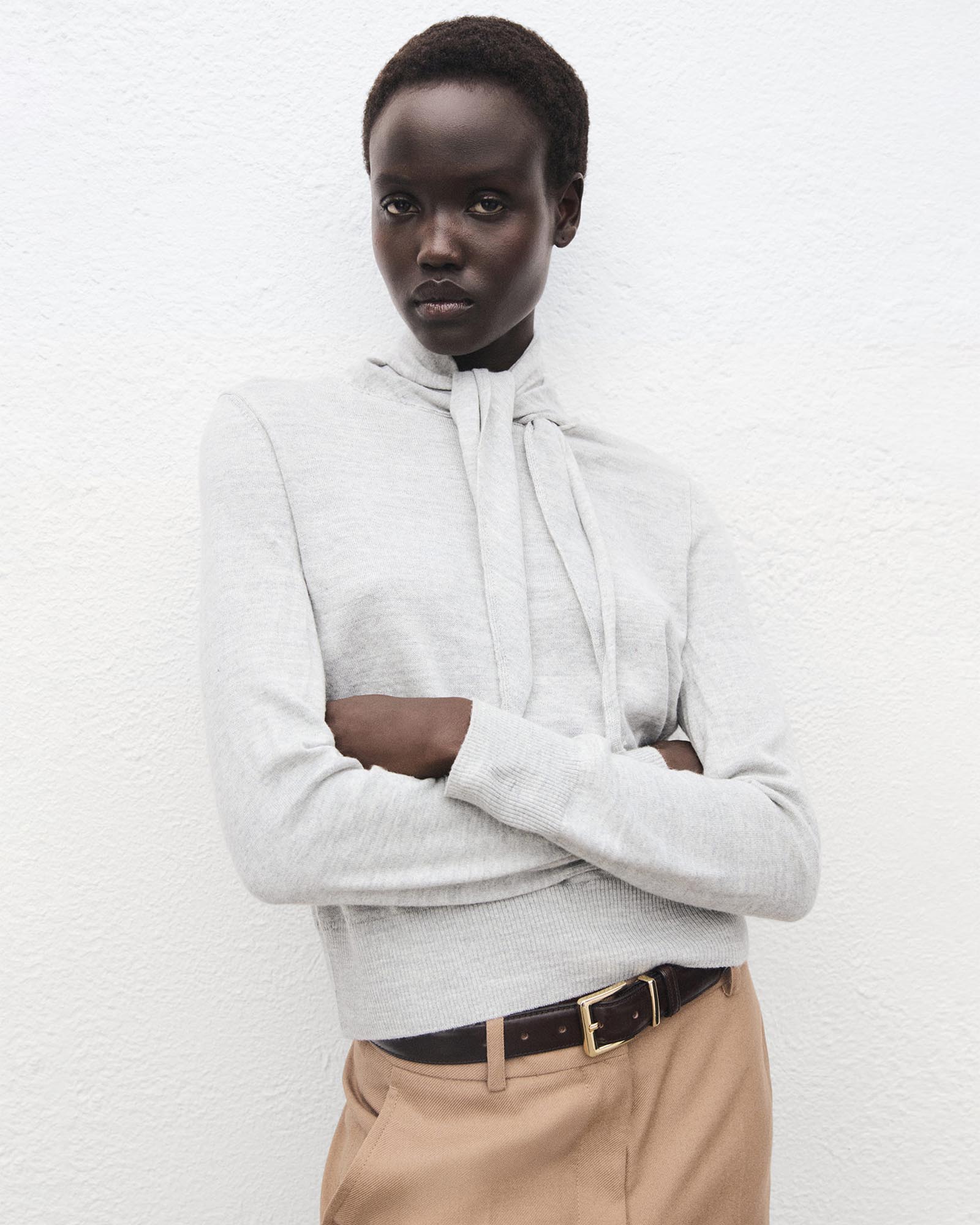 Turtleneck Sweater With Knot
