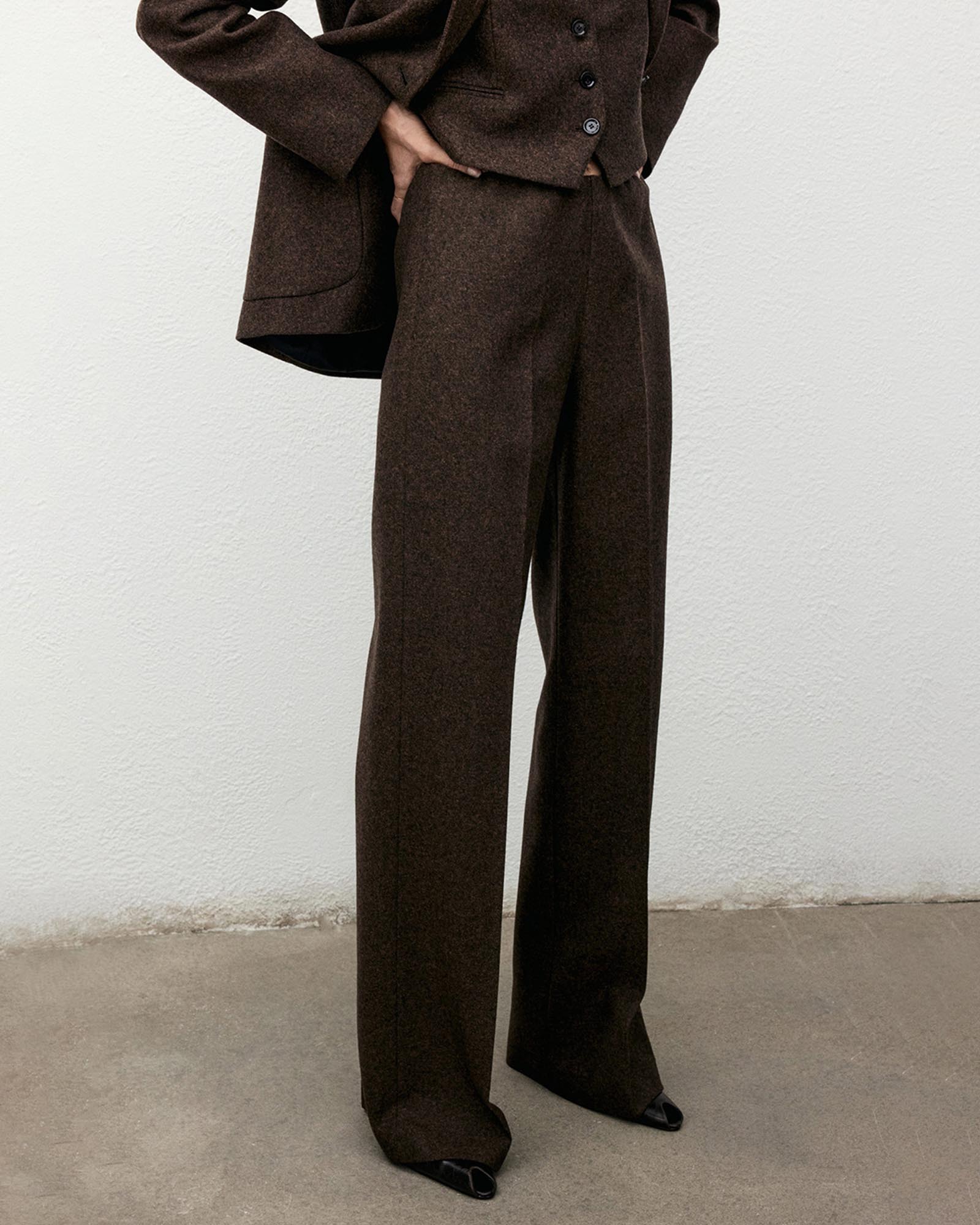 Speckled Wool Trousers