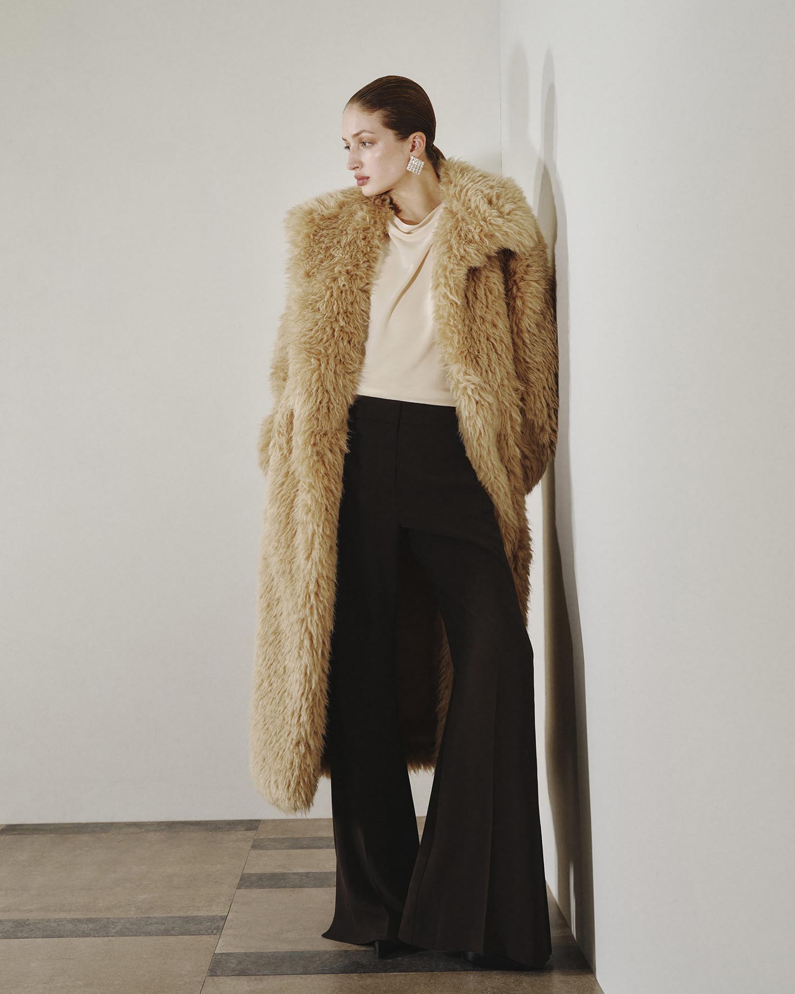 Side Slit Flowy Trousers