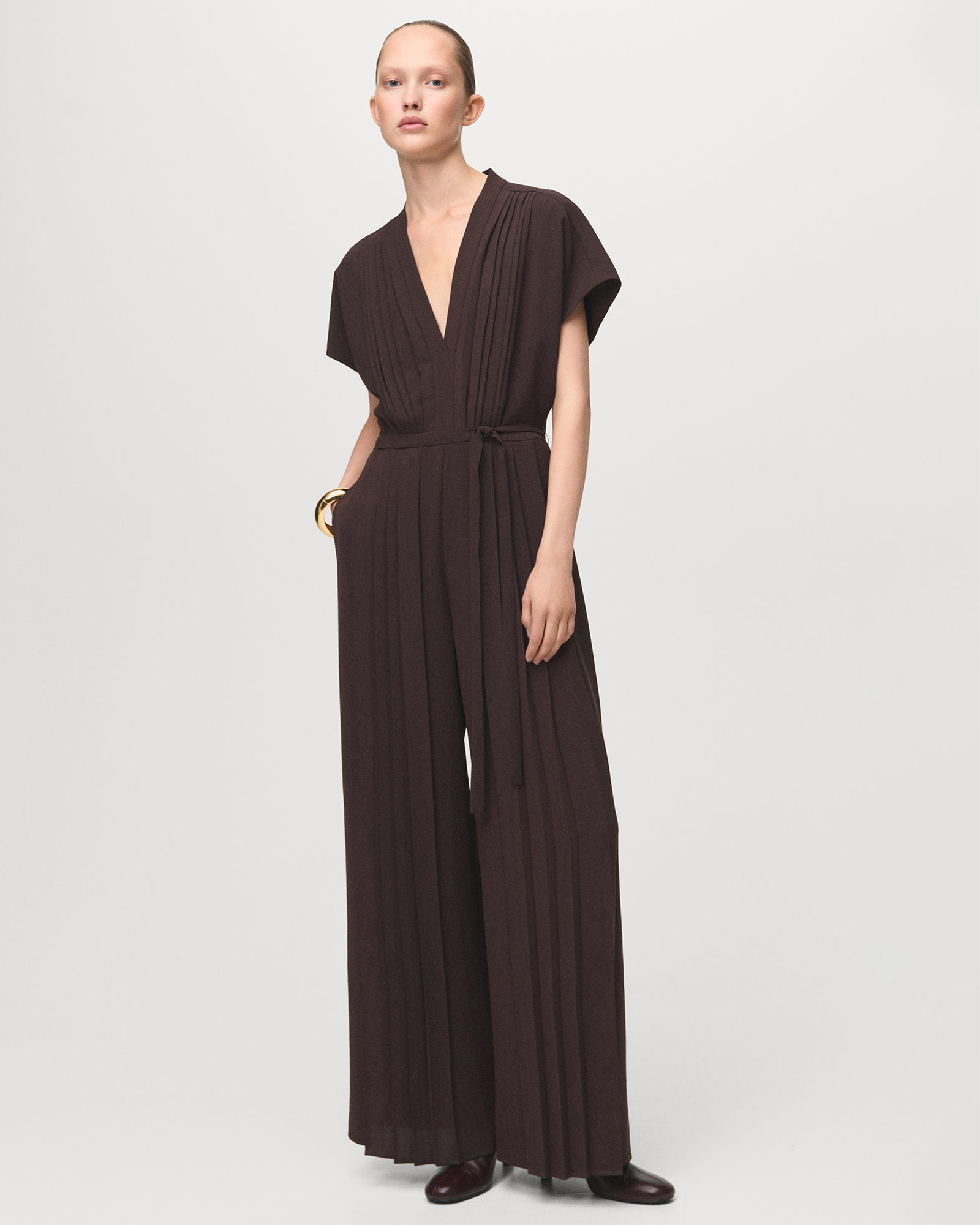 Pleated Jumpsuit