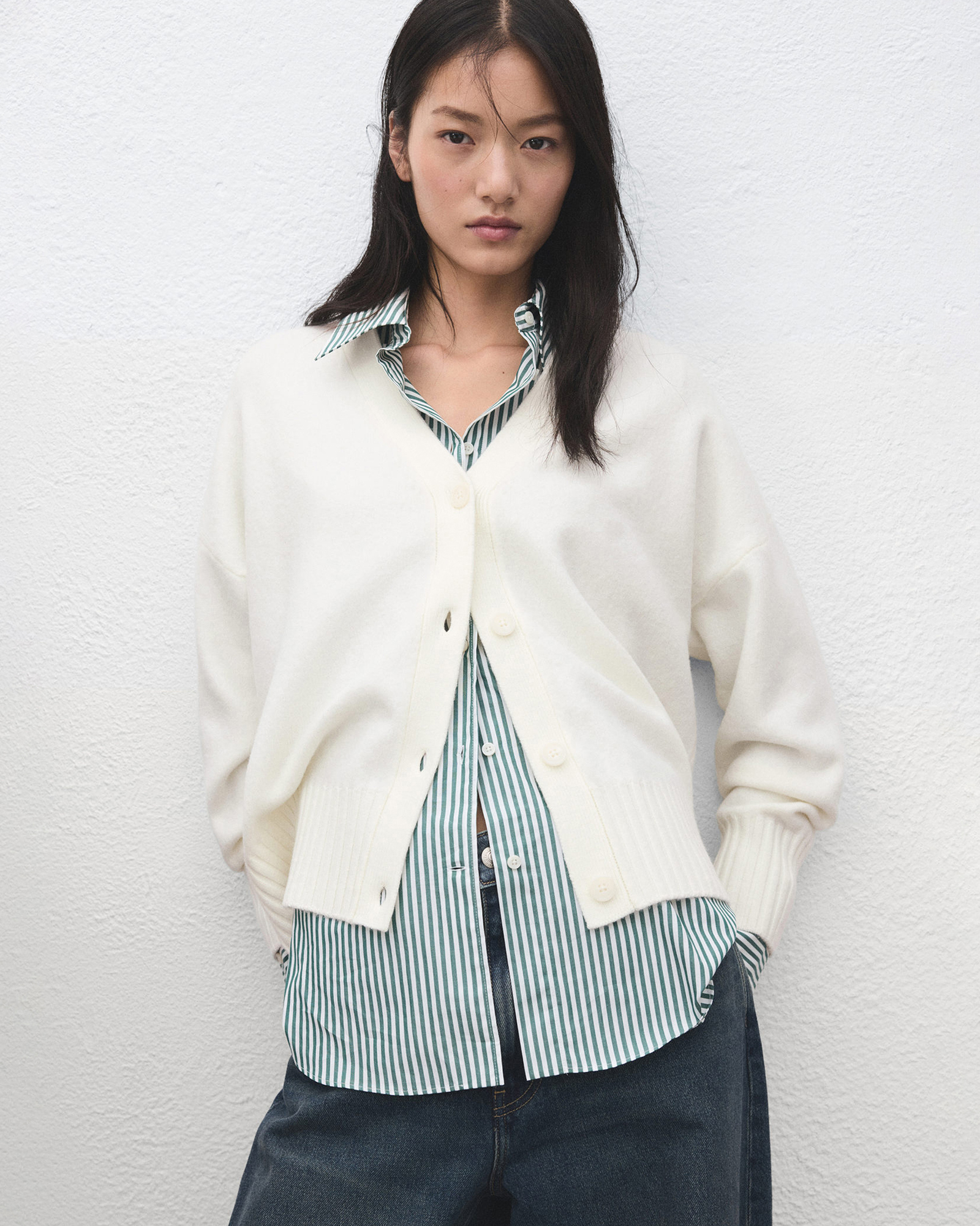 V-Neck Knitted Cardigan