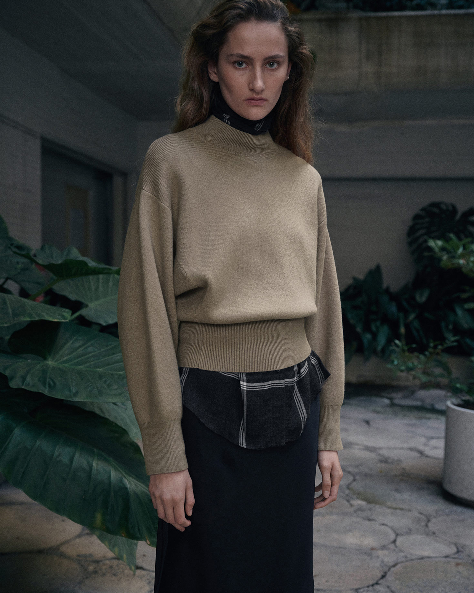 Oversized Perkins-Neck Sweater