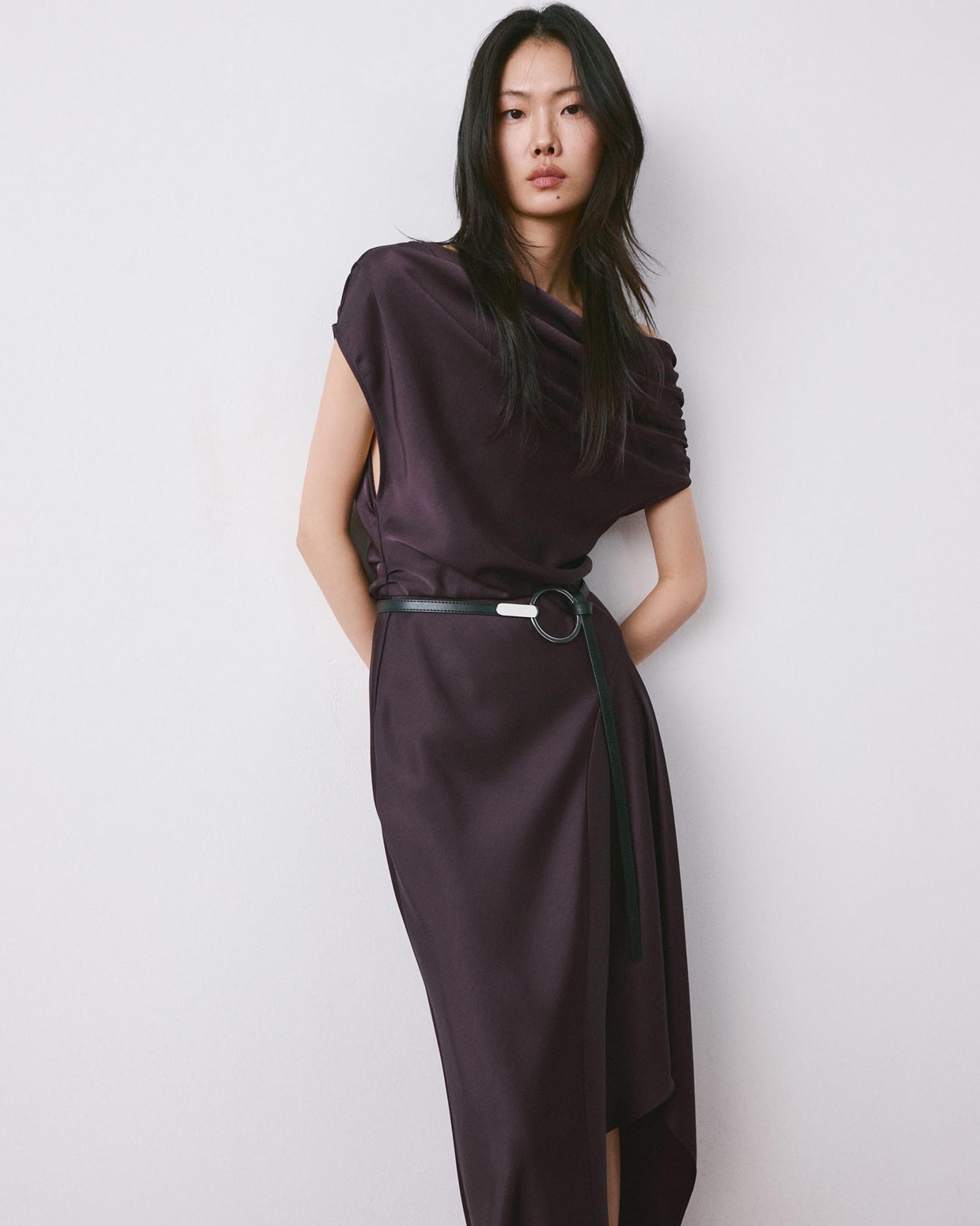 Asymmetrical Flared Dress
