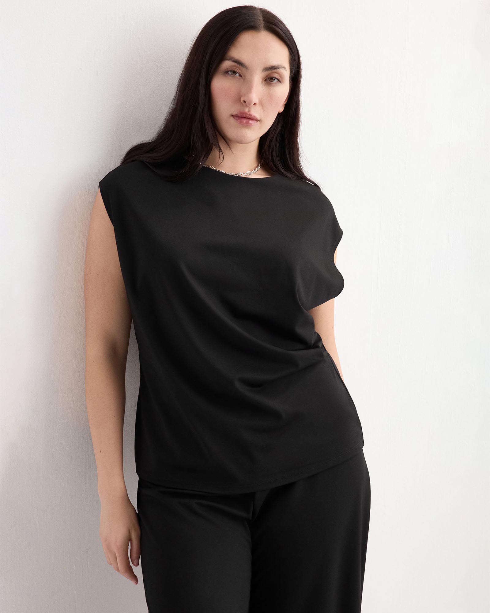 T-Shirt With Gathered Details