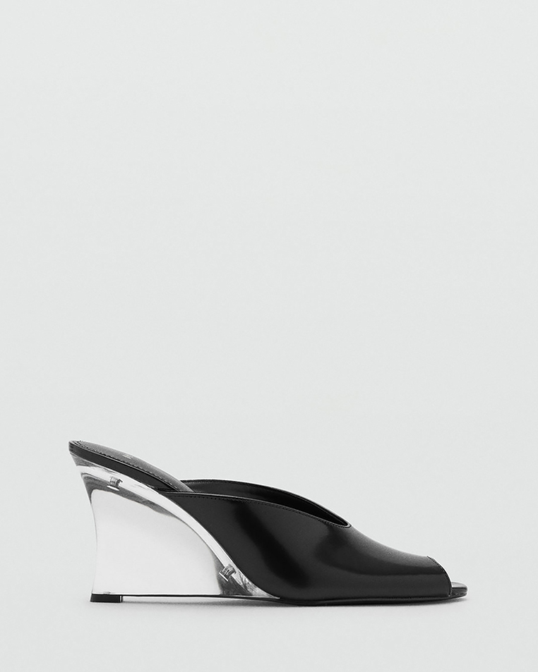 Leather Wedge Shoe