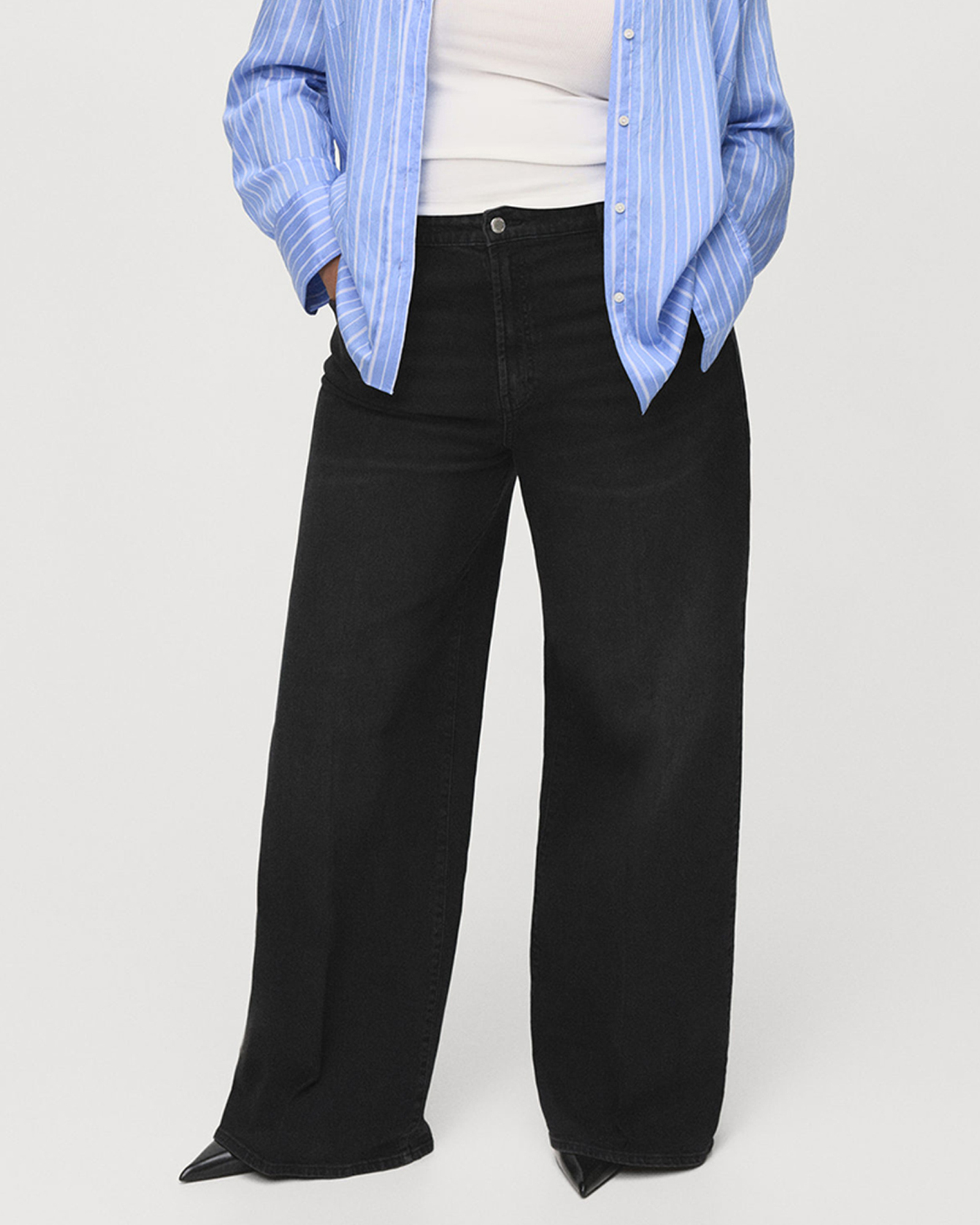 High-Waisted Wide-Leg Jeans