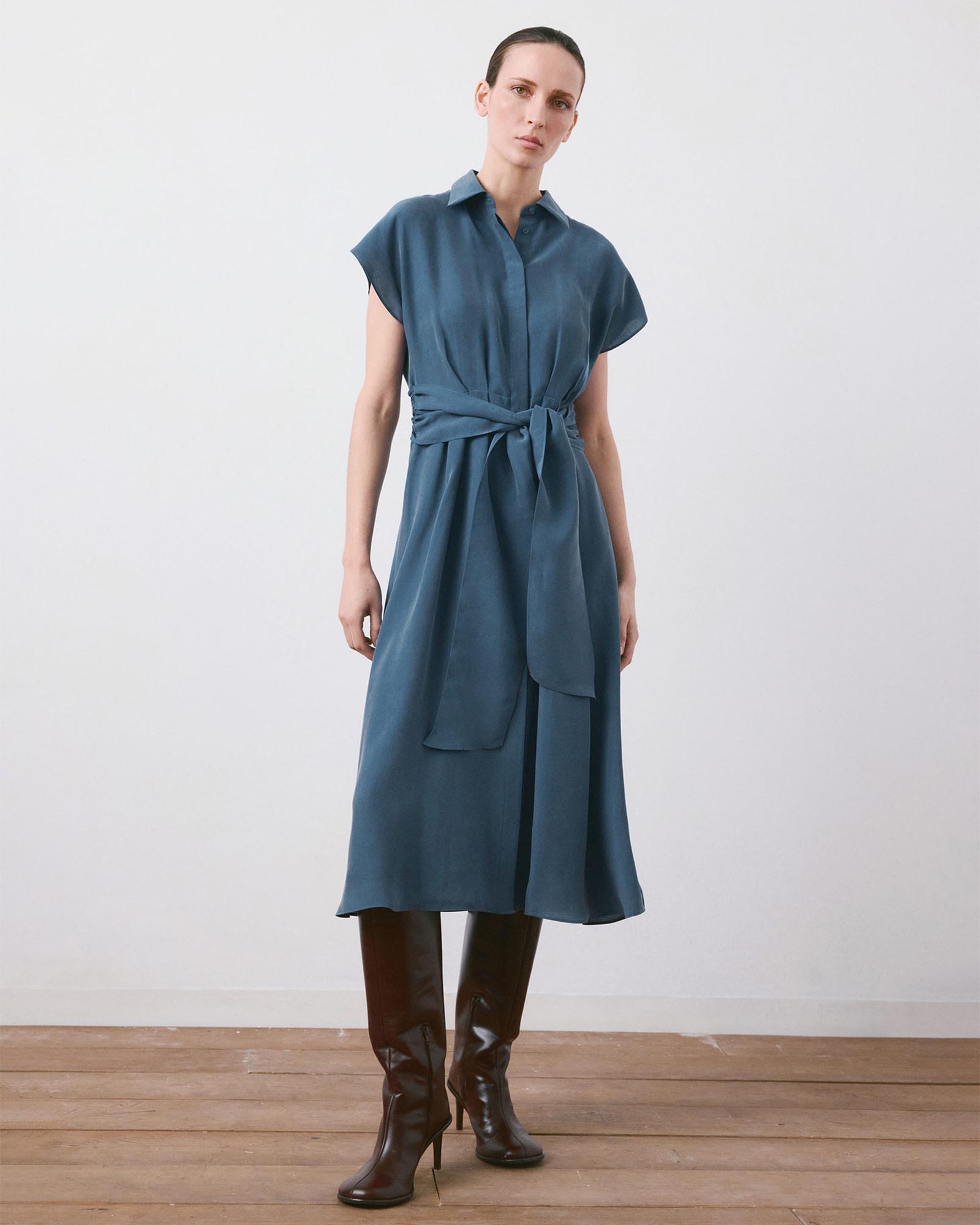 Belt Shirt Dress