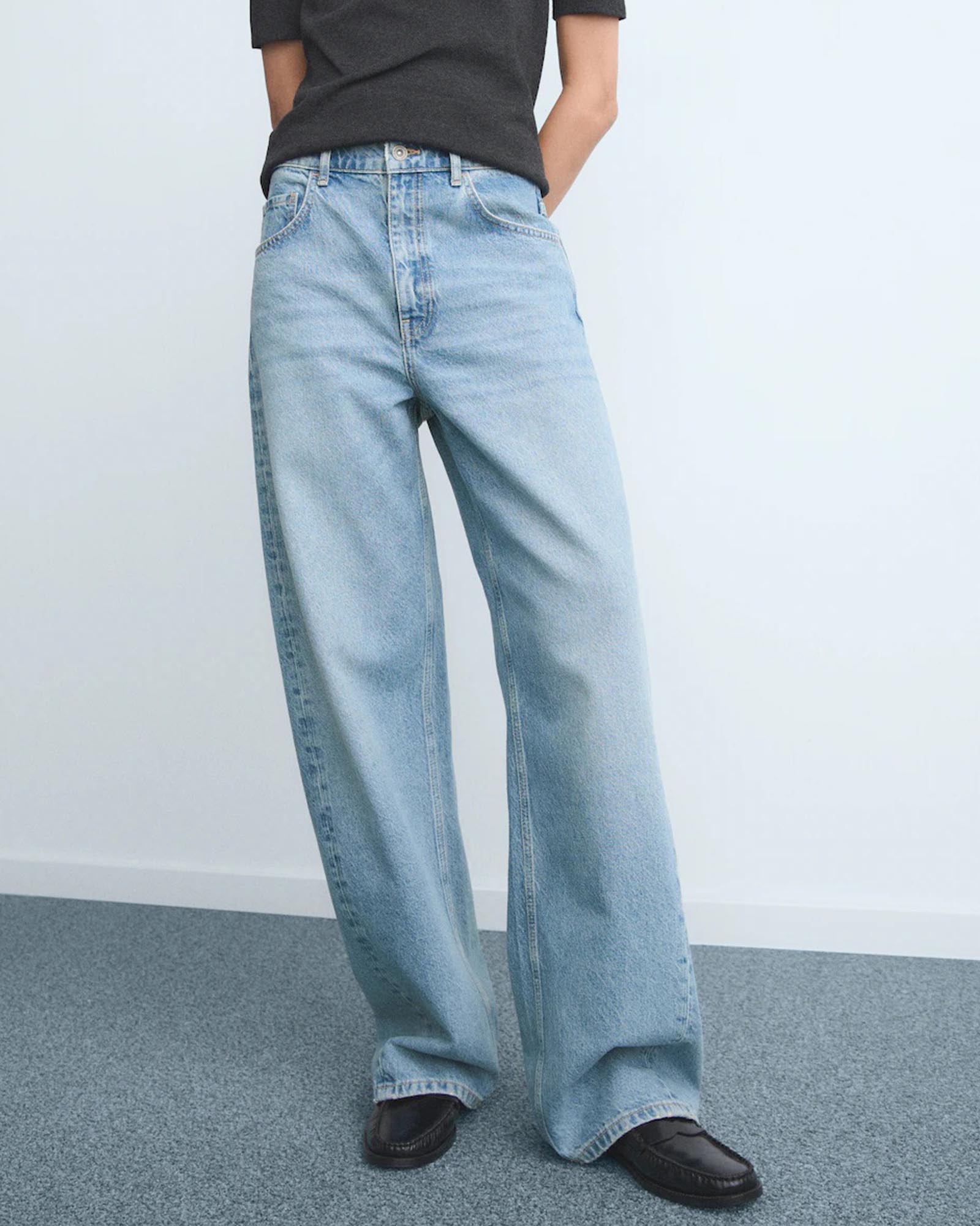 Mid-Rise Balloon Jeans