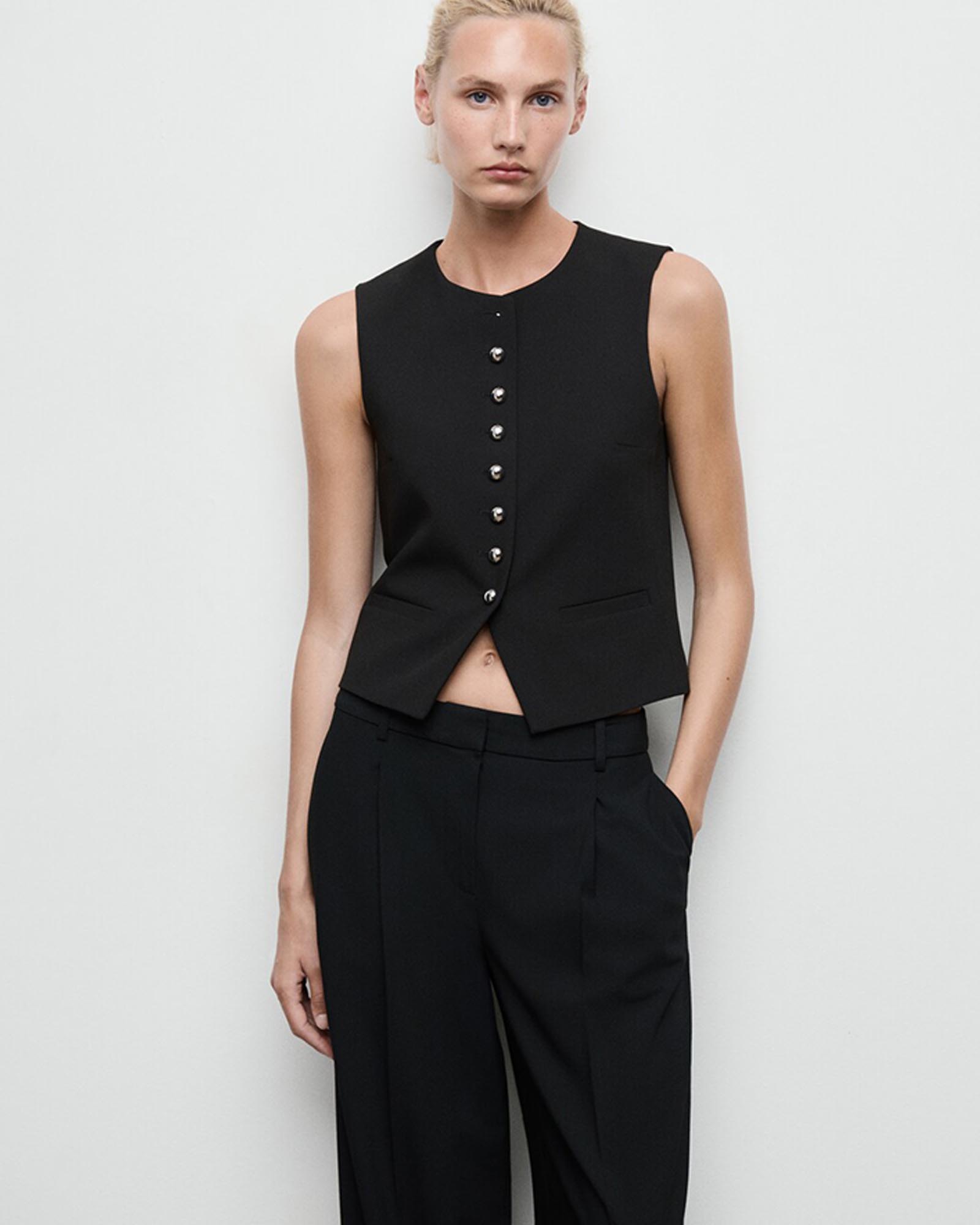 Suit Waistcoat With Buttons