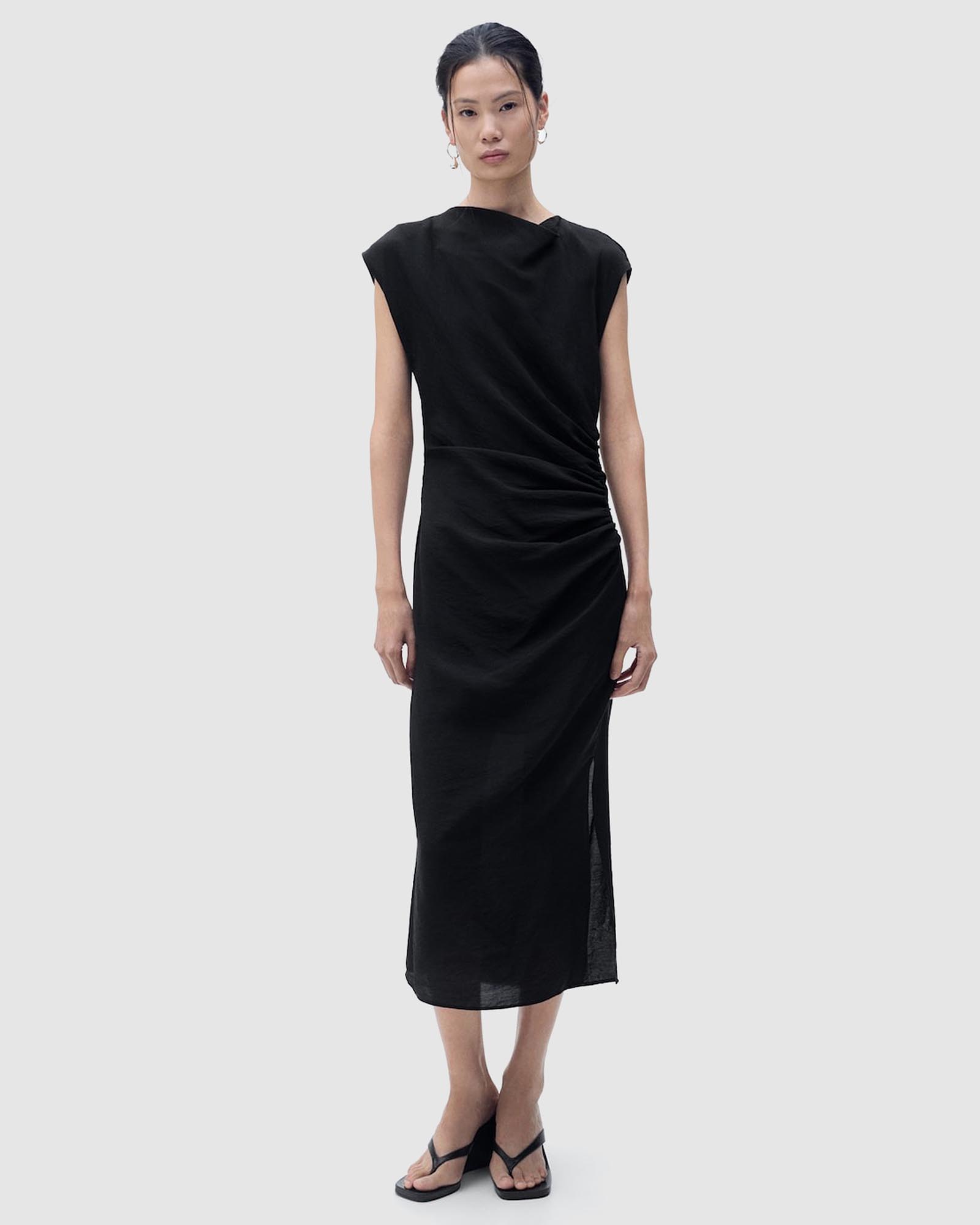 Kelly Draped Straight Dress