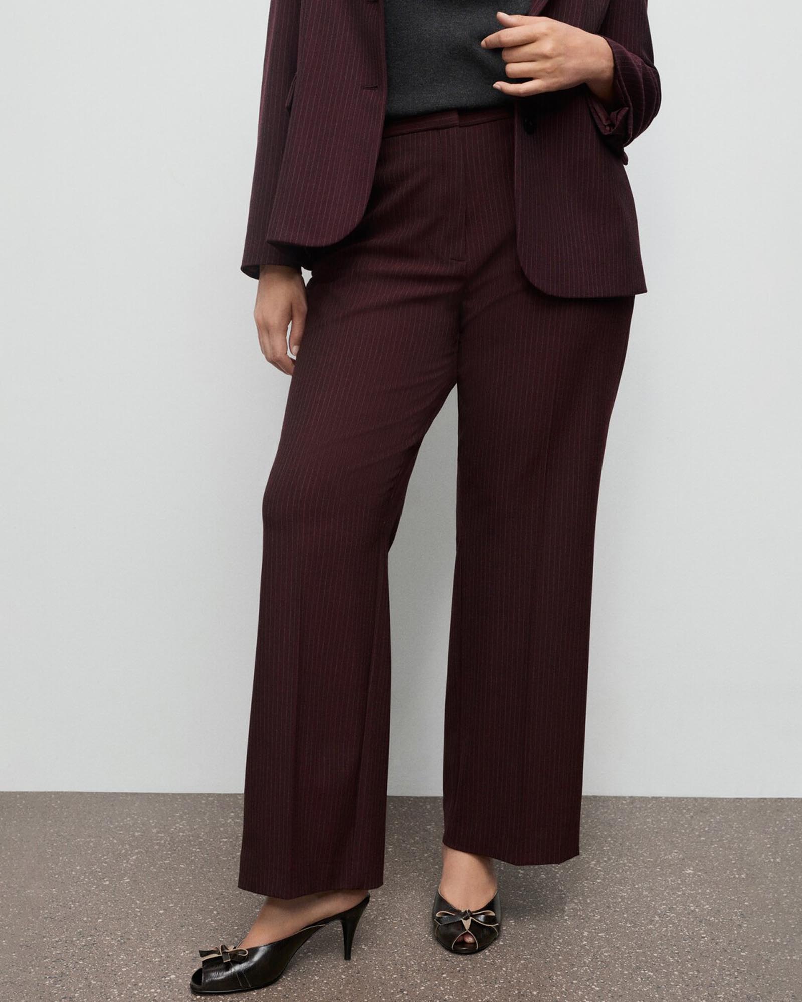 Pinstripe Suit Trousers