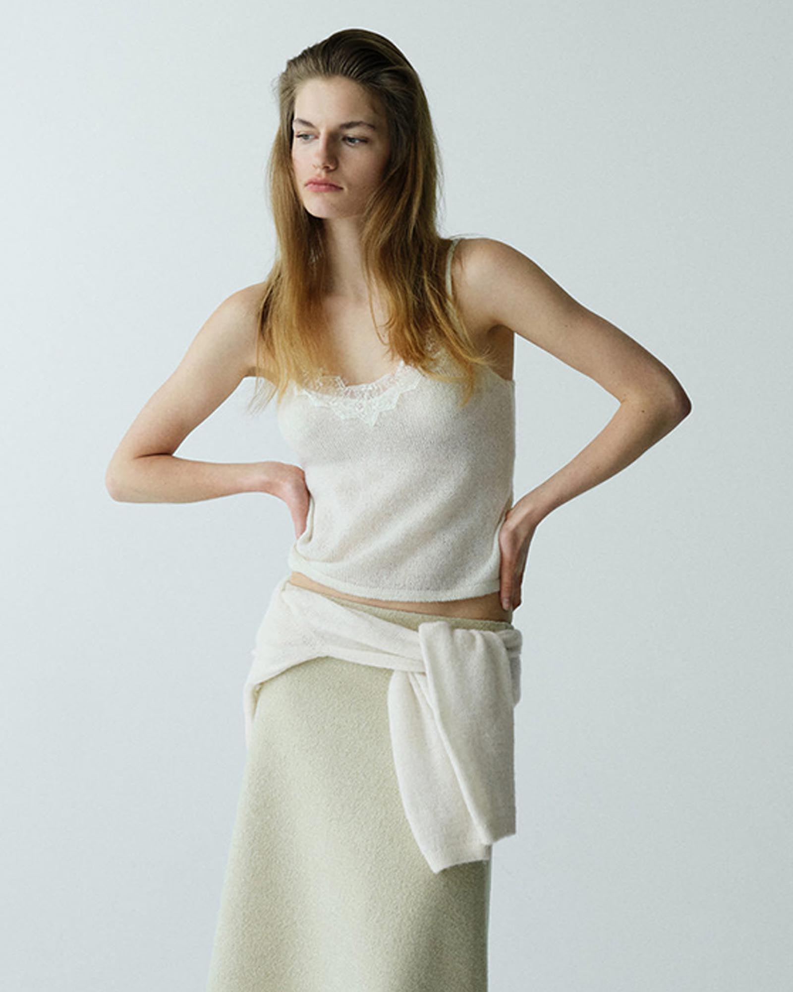 Top With Lace Neck