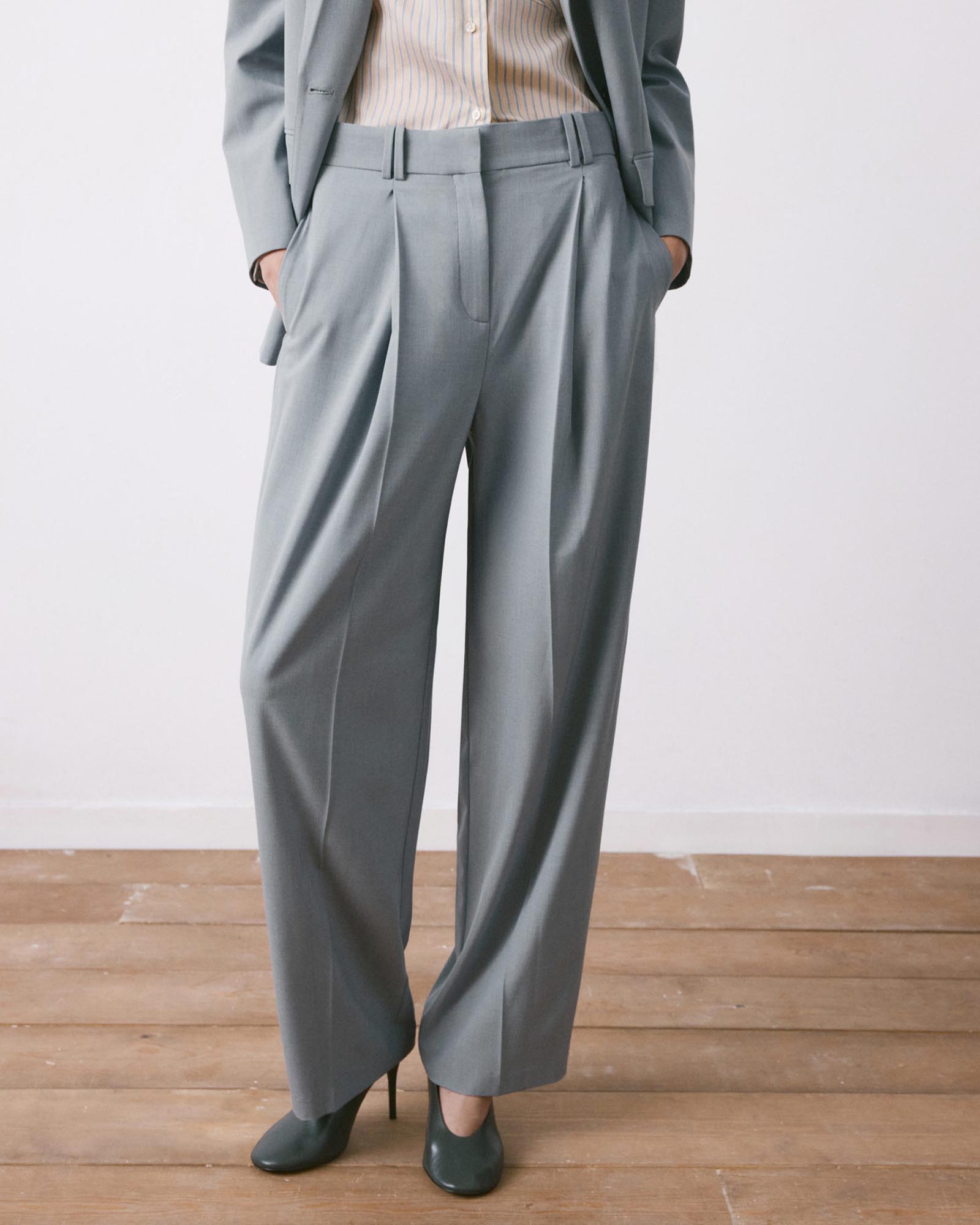 Straight Suit Trousers