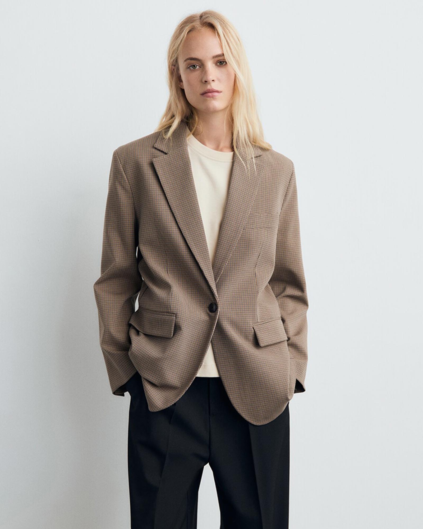 Straight Jacket With Flap Pockets