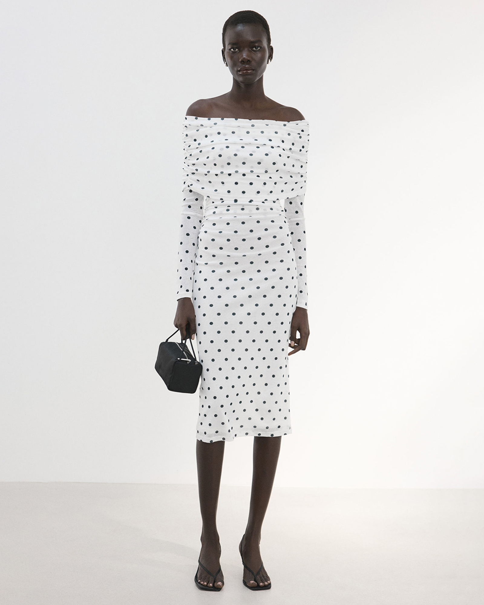 Polka Dot Bandeau Dress