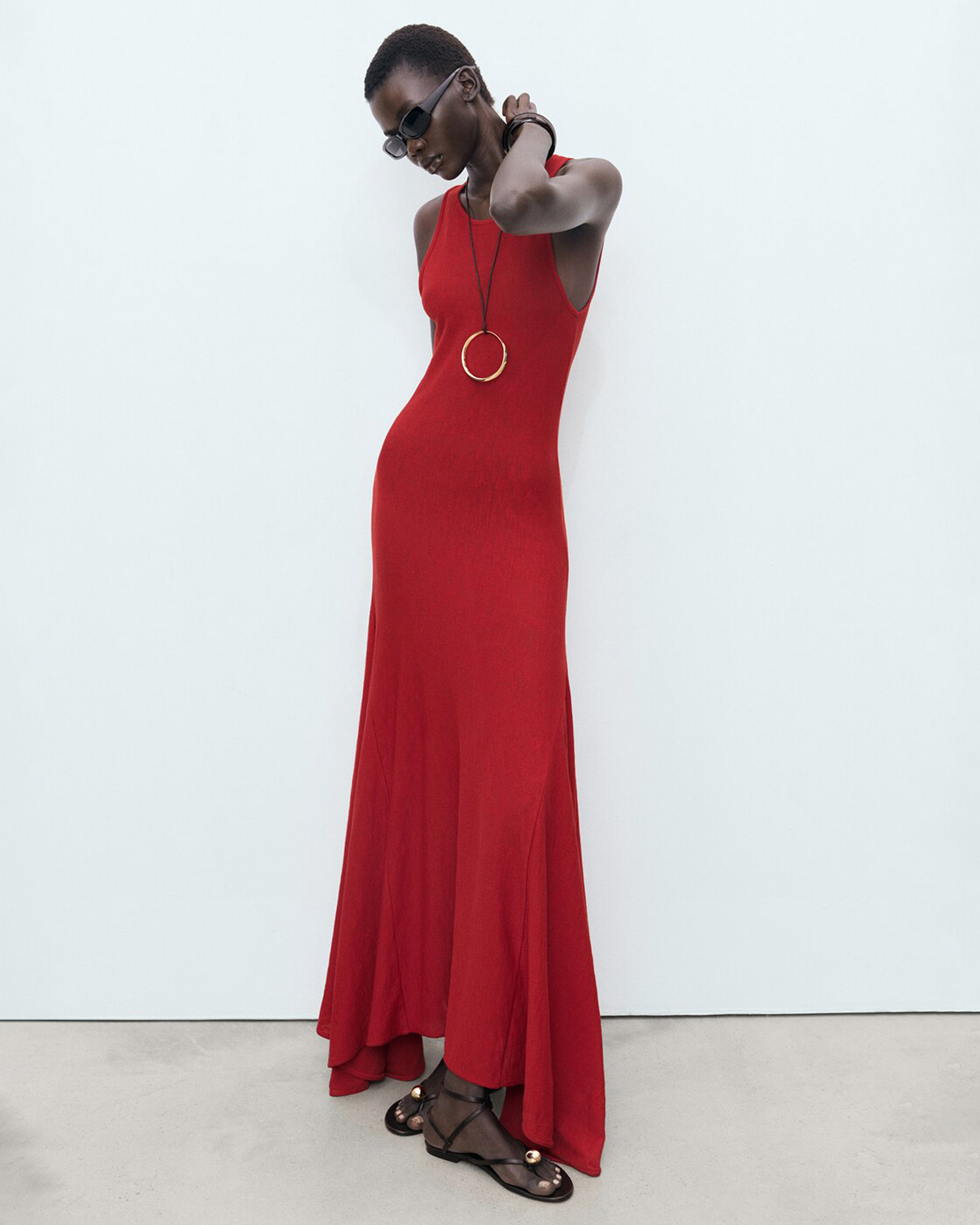 Asymmetrical Low-Knit Dress