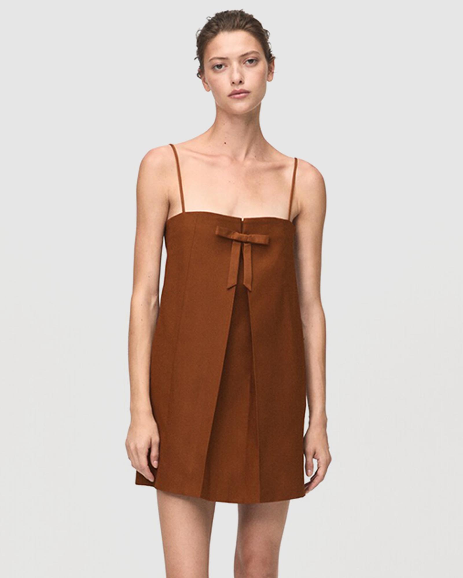Dress With Bow Neckline