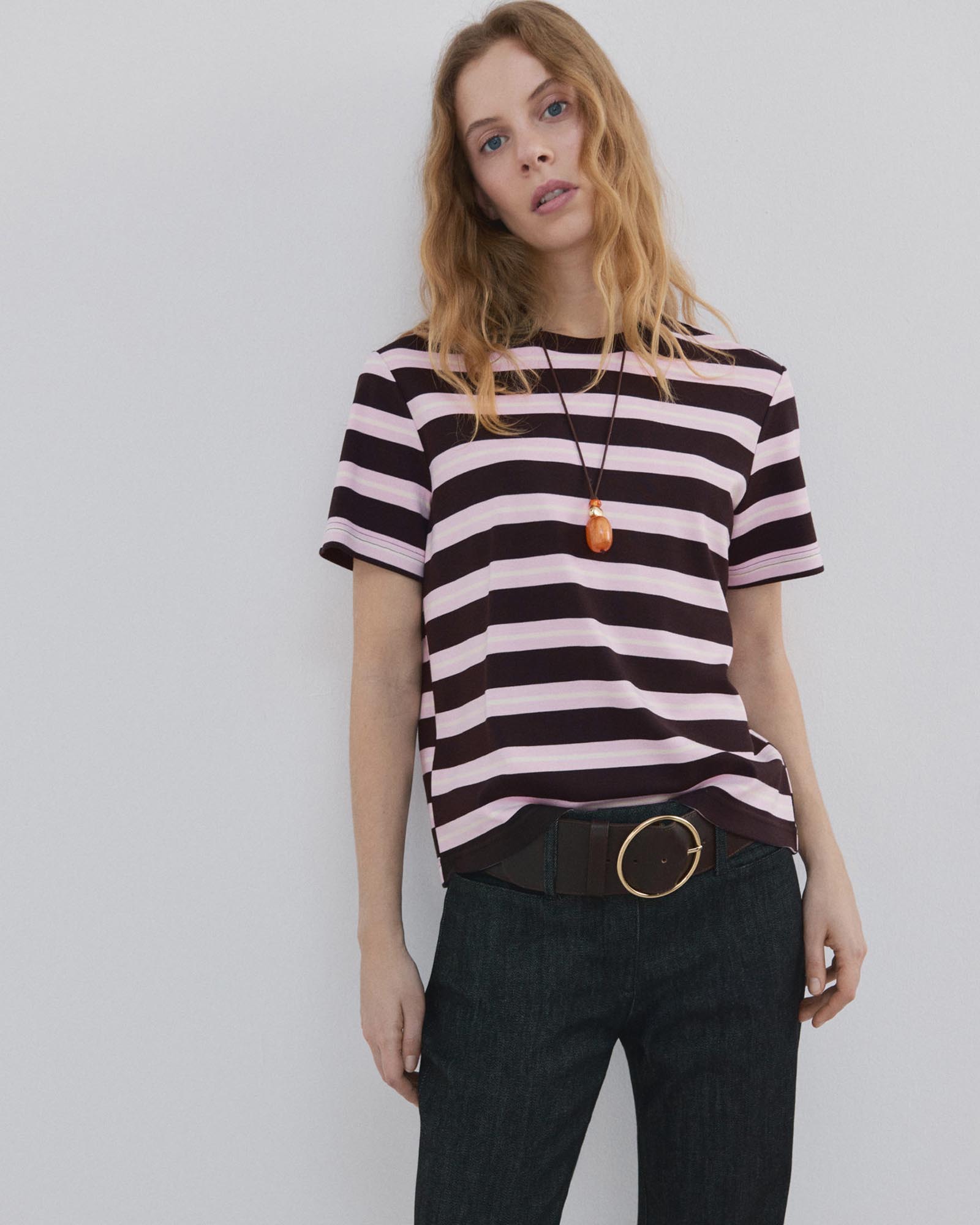 Striped Short-Sleeved T-Shirt