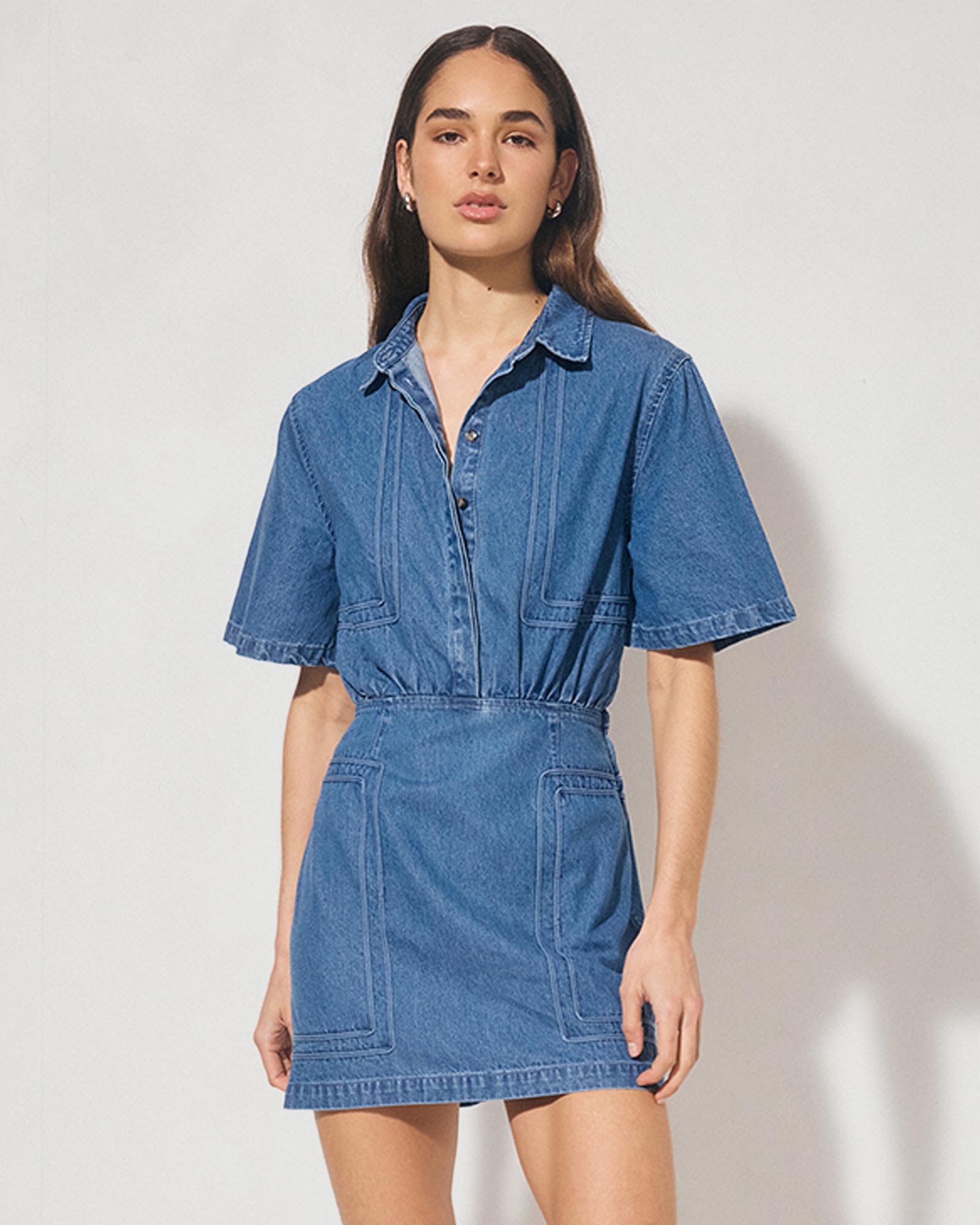 Indigo Denim Mini Dress
