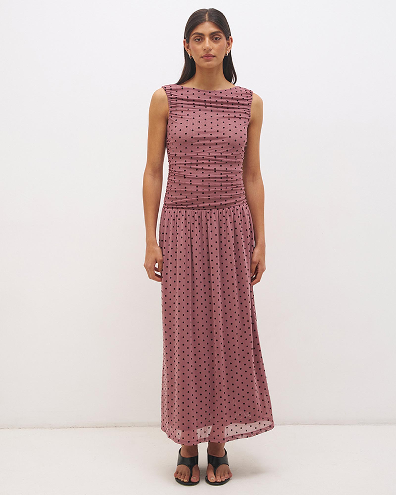 Sonata Spot Gathered Dress