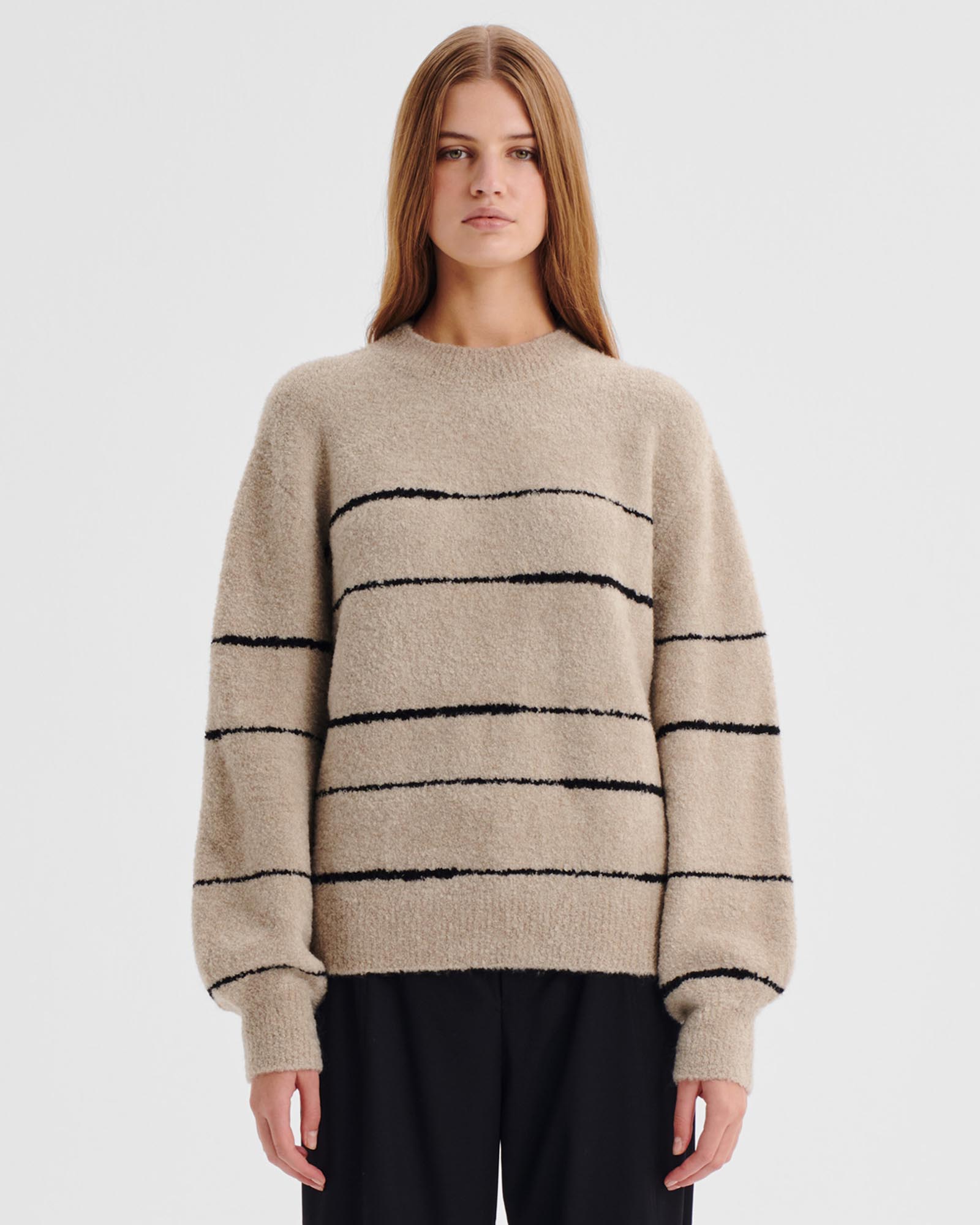 Marcelle Stripe Knit Pullover