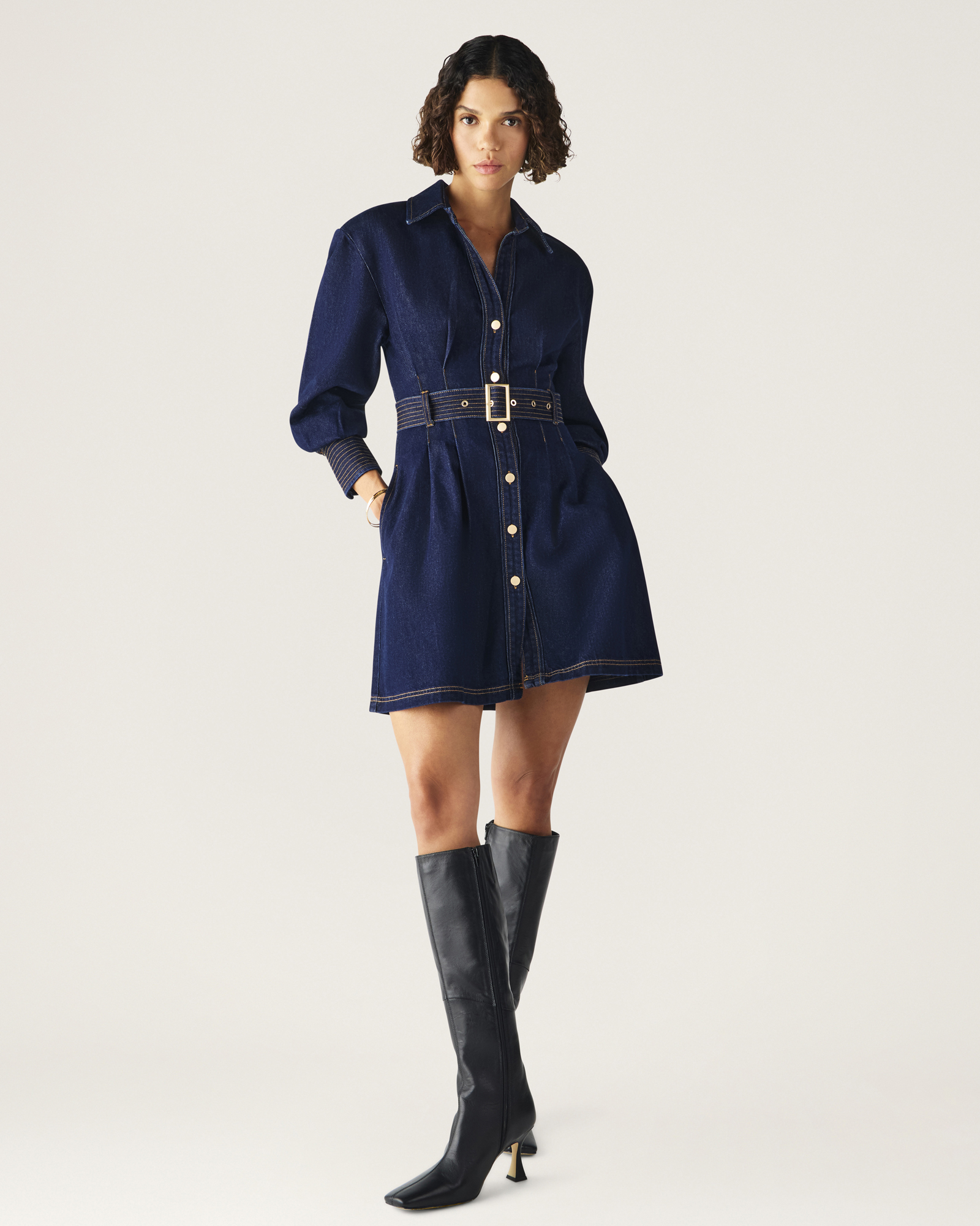 Sia Denim Mini Dress
