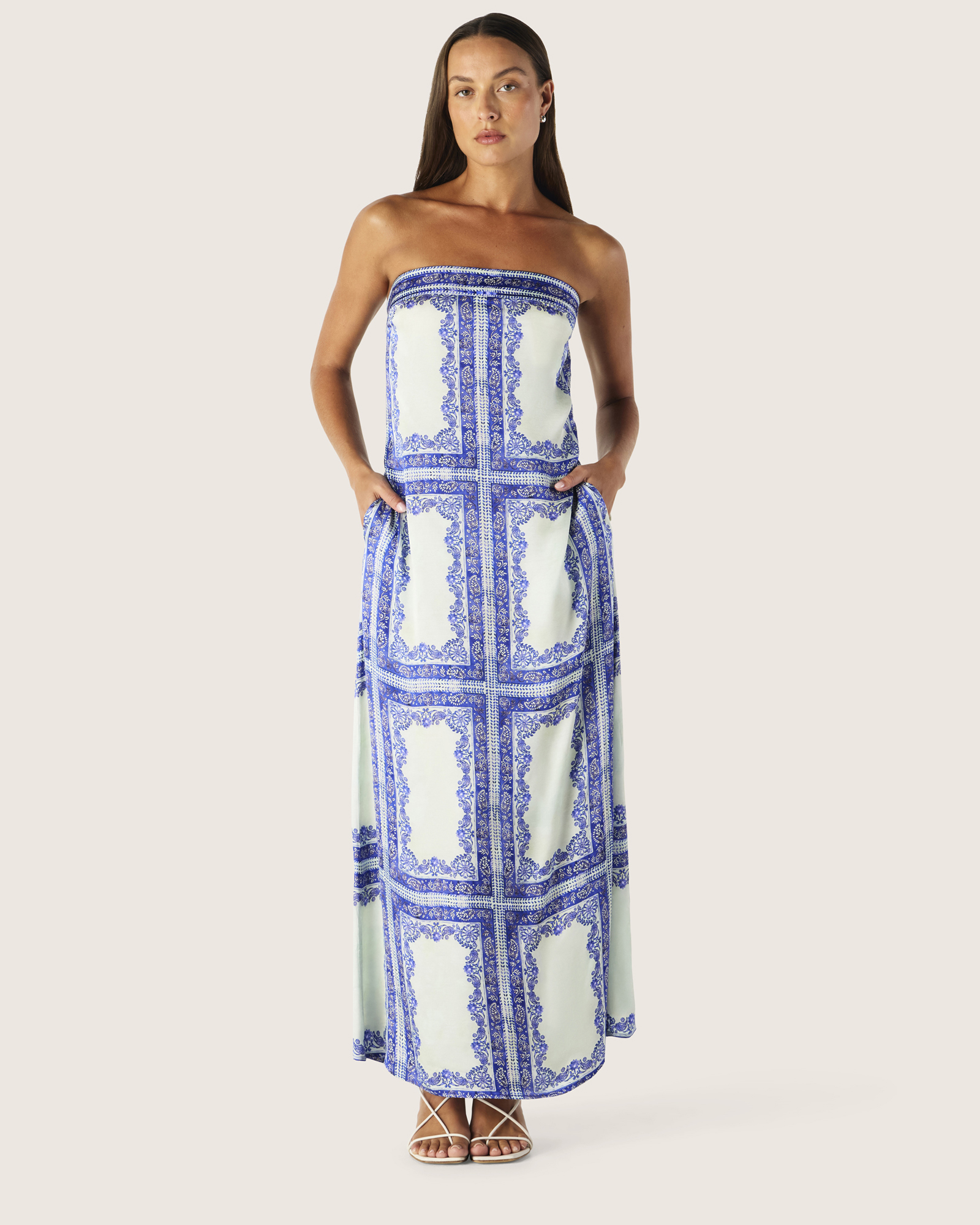 Jordi Strapless Midi Dress