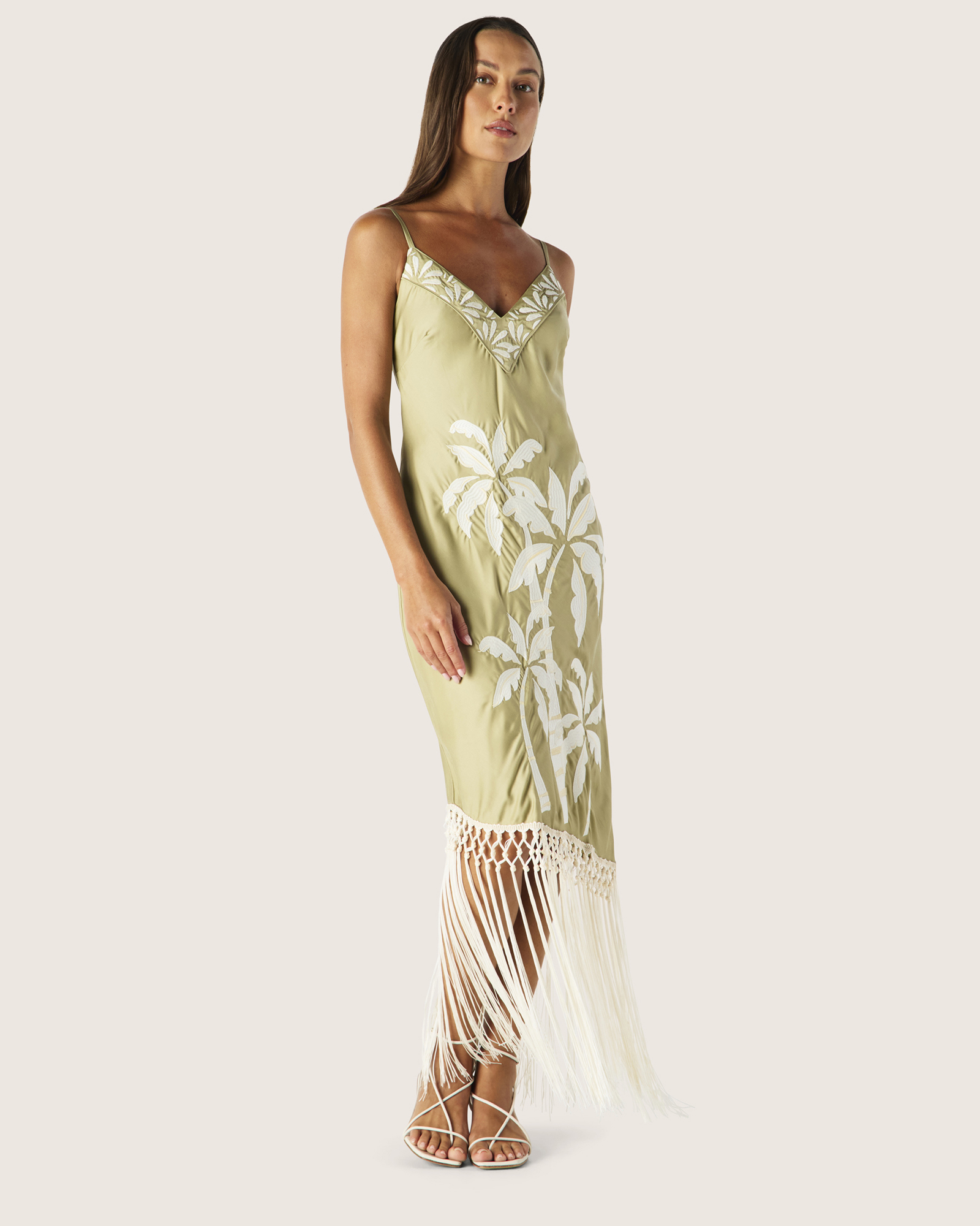 Kala Embroidery Strappy Dress