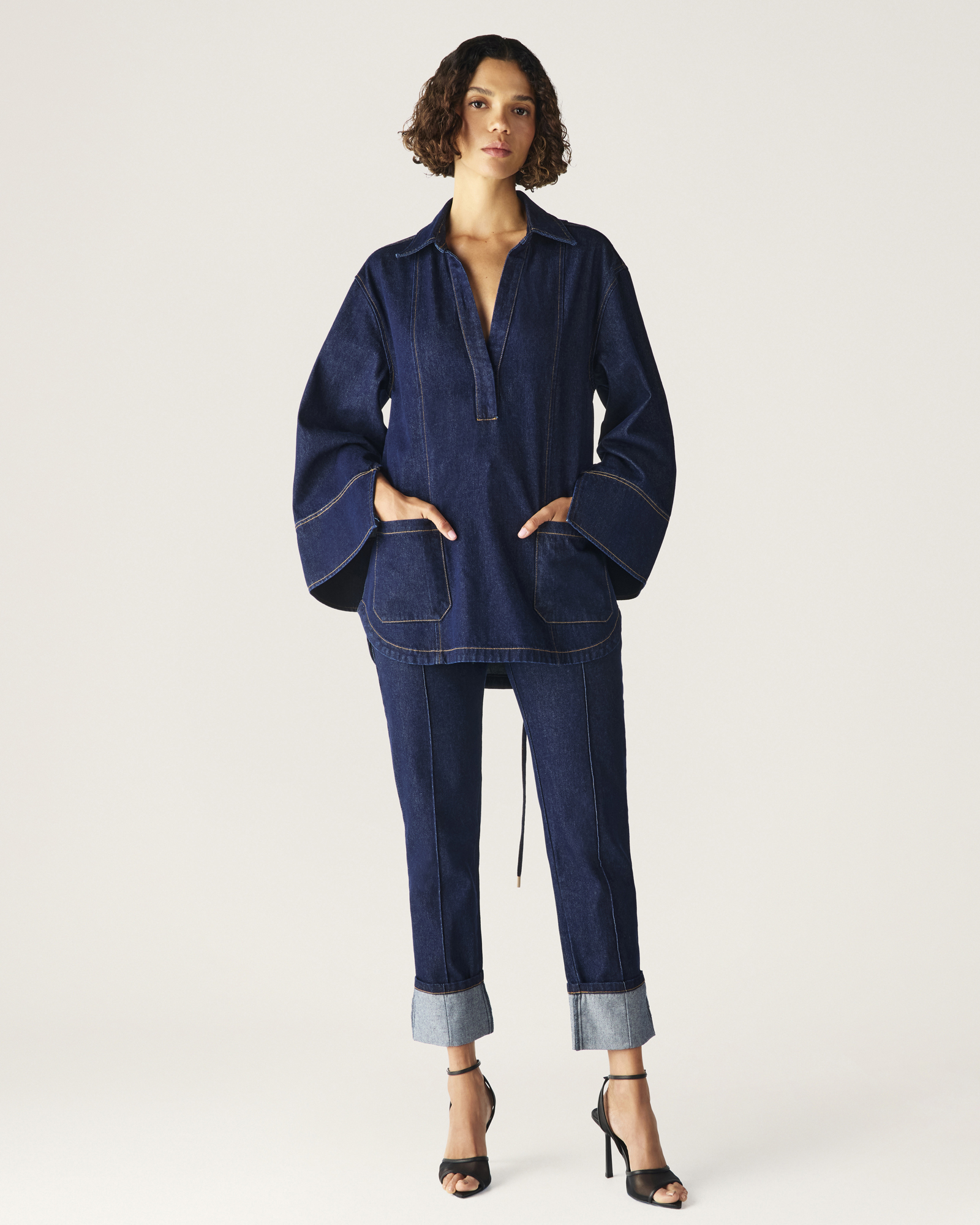 Sonia Denim Tunic Top