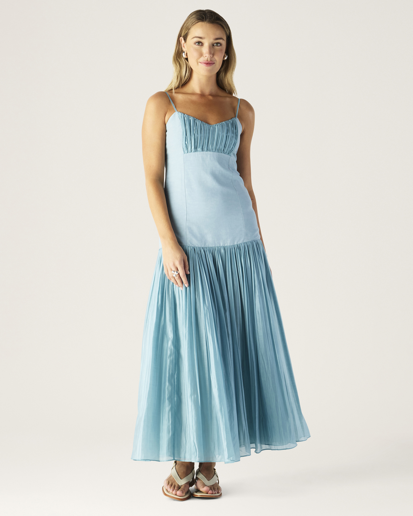 Serafina Linen Maxi Dress
