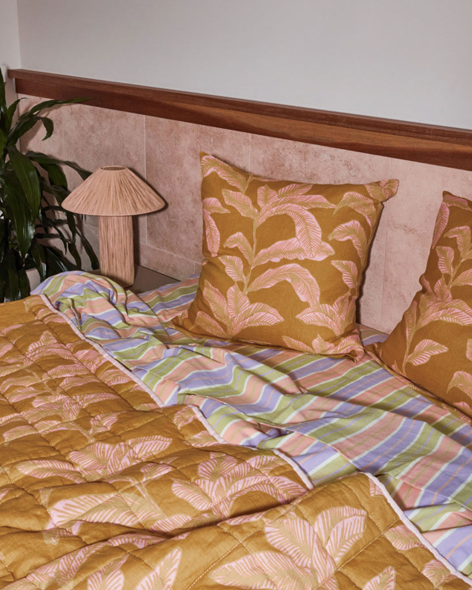 Meridian Gold Euro Pillowcase Set