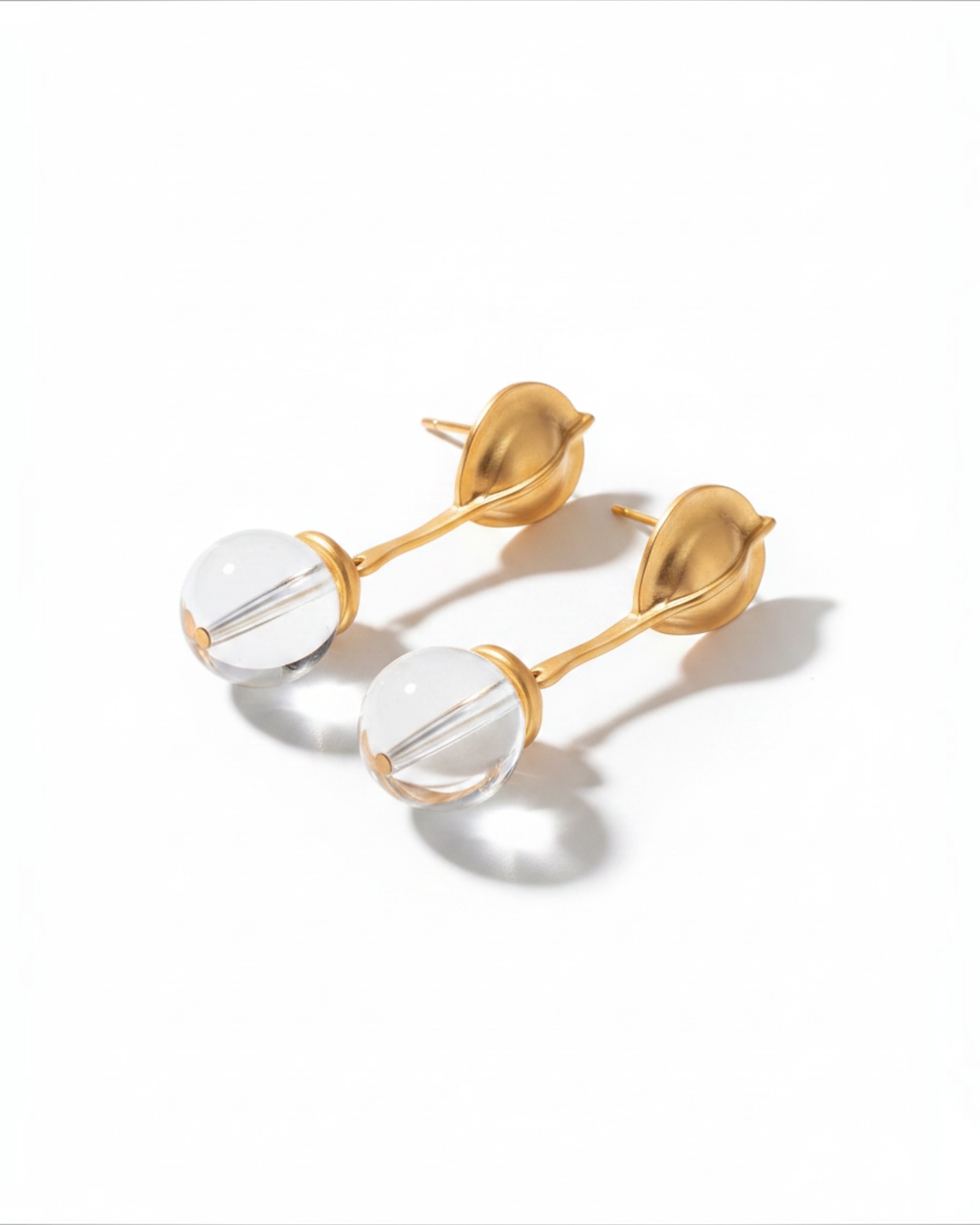 Elara Crystal Bloom Drop Earrings