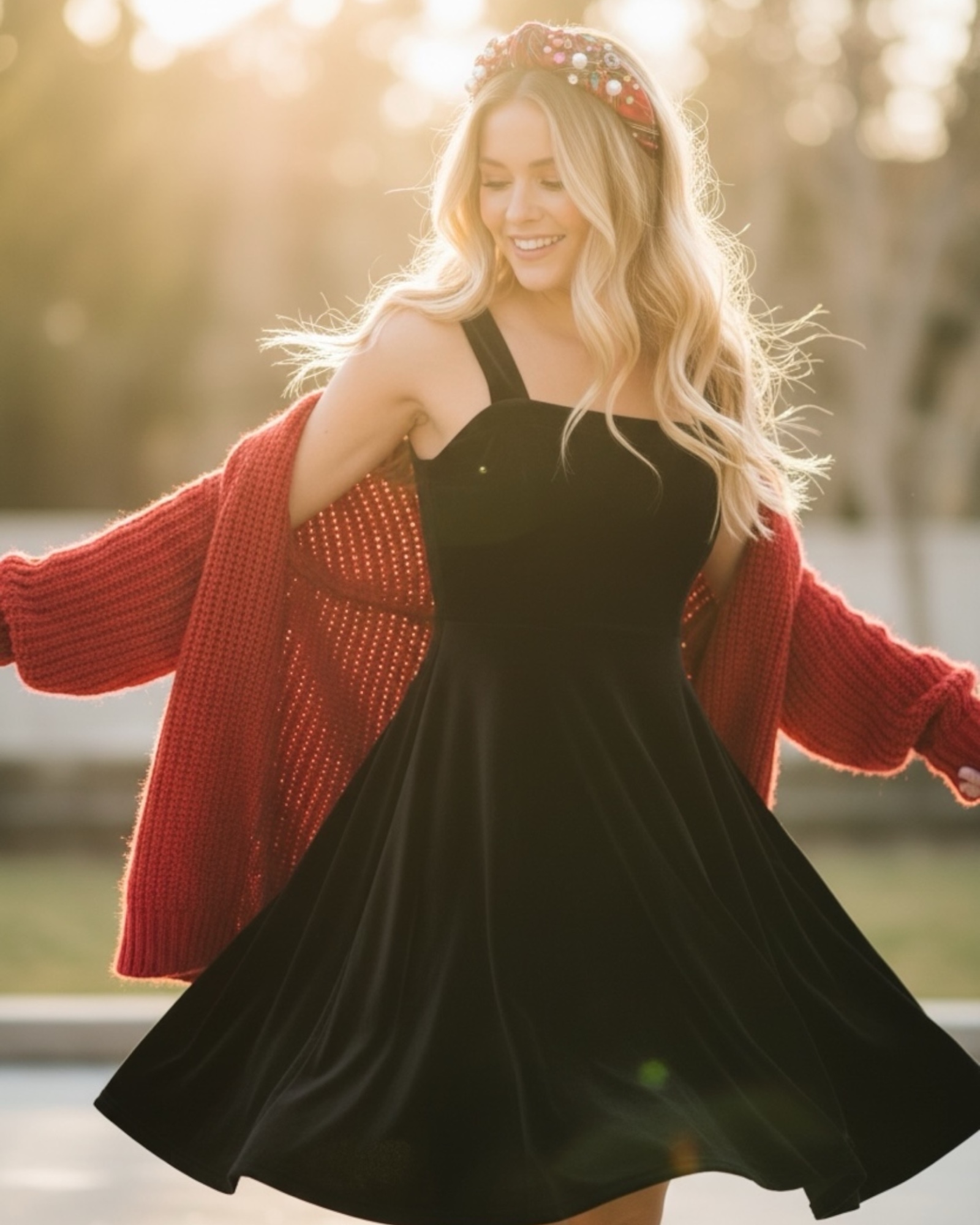 Kiara Velvet Square Neck Dress