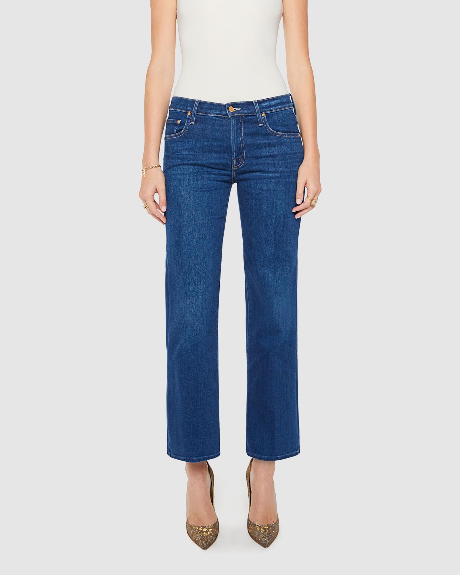 The Mid Rise Rambler Zip Flood Jeans