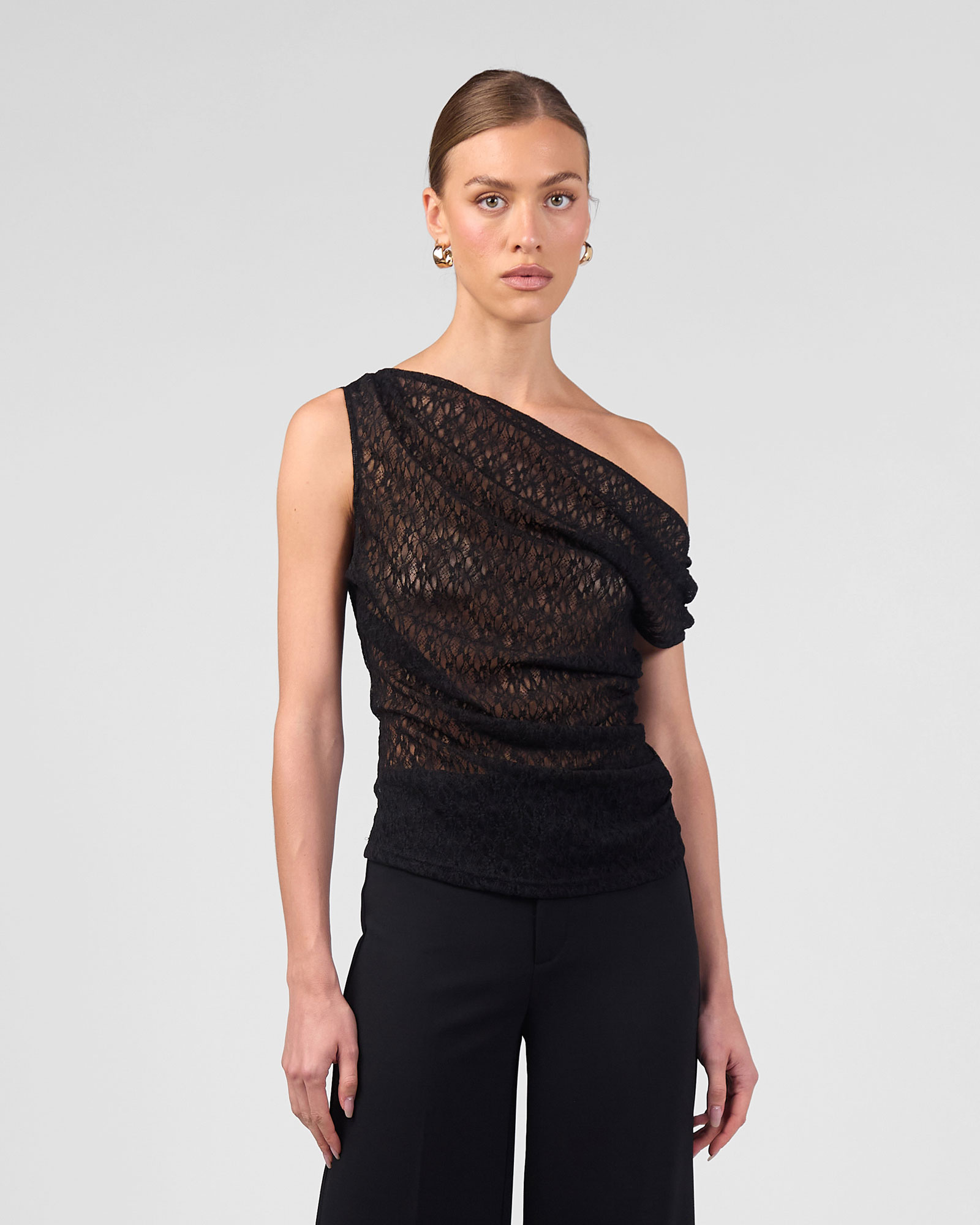 Lace Halter Neck Top