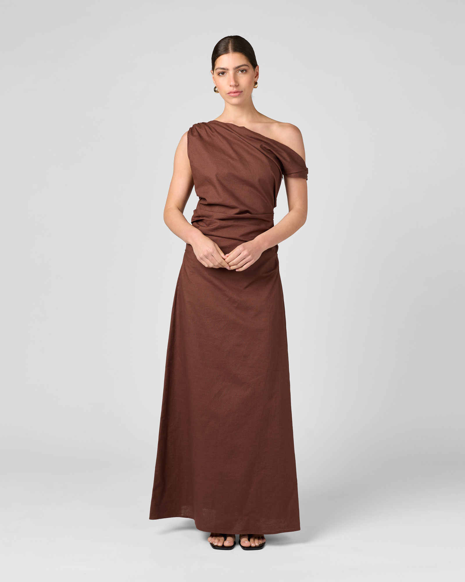 One Shoulder Maxi Dress