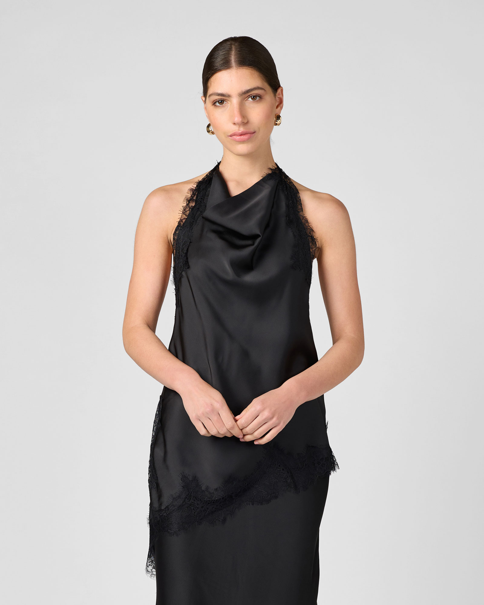 Lace Halter Neck Top