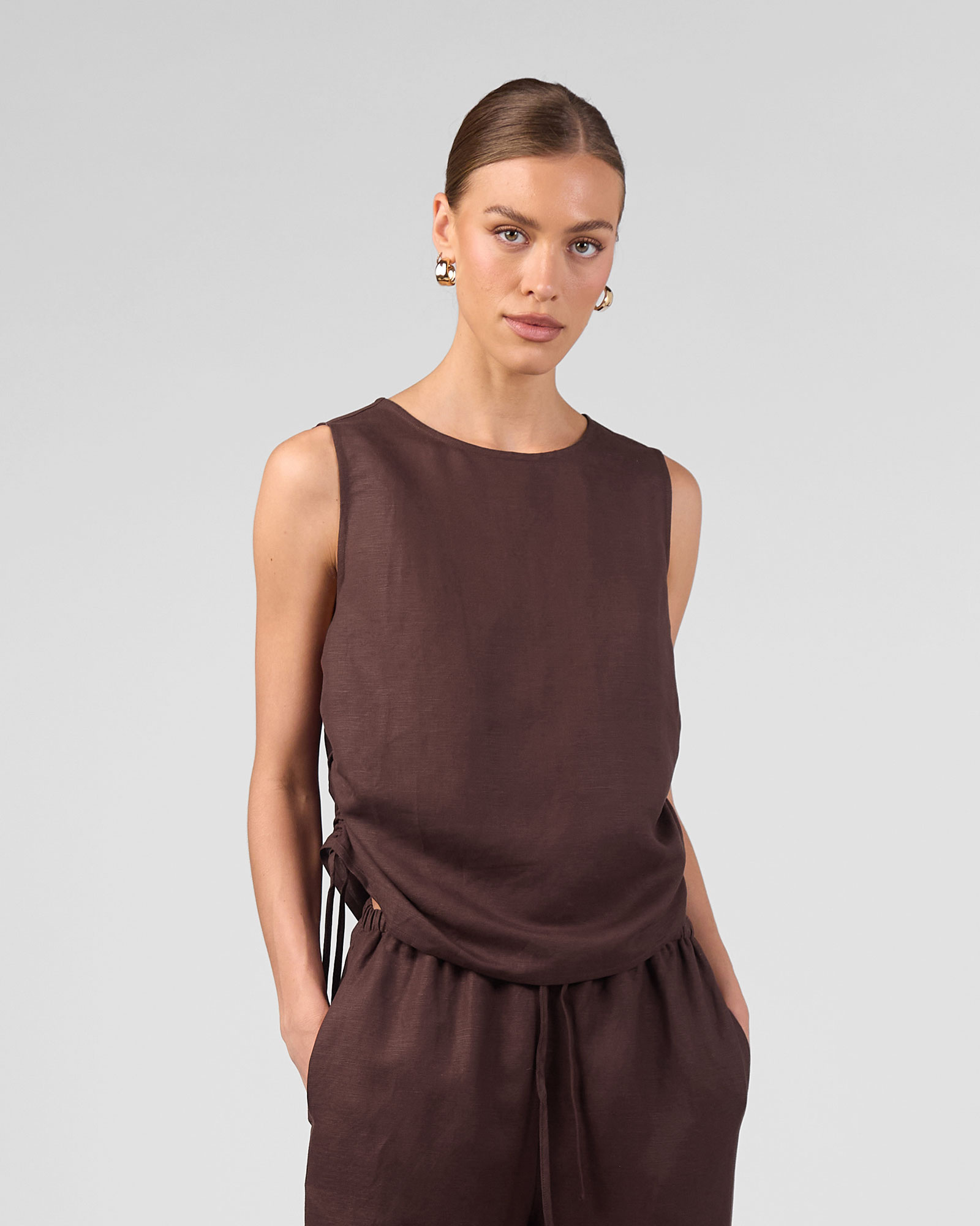 Think Twice Linen Top